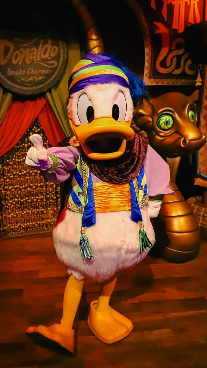 Donald with his number 1 pose 