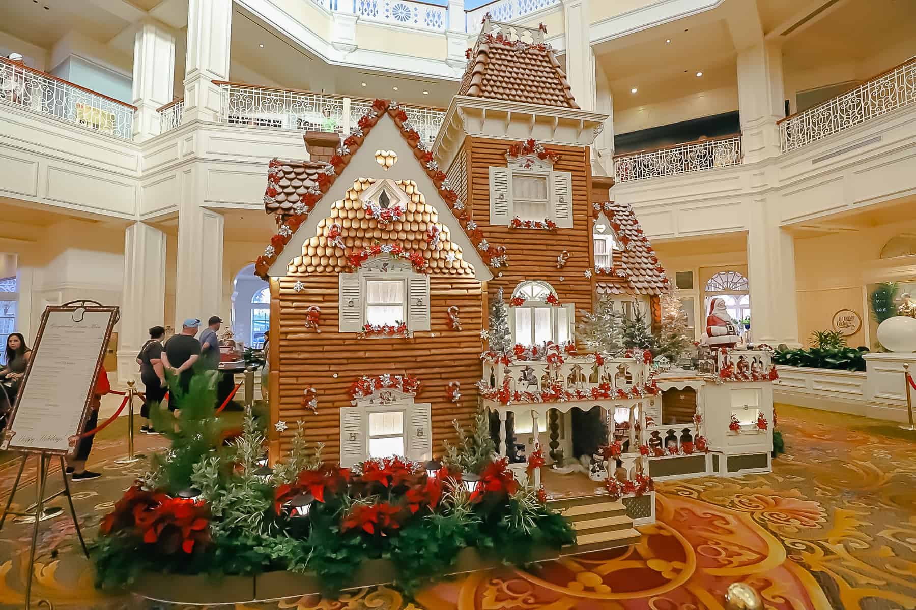 The gingerbread display at Disney's Grand Floridian Resort and Spa in 2023. 