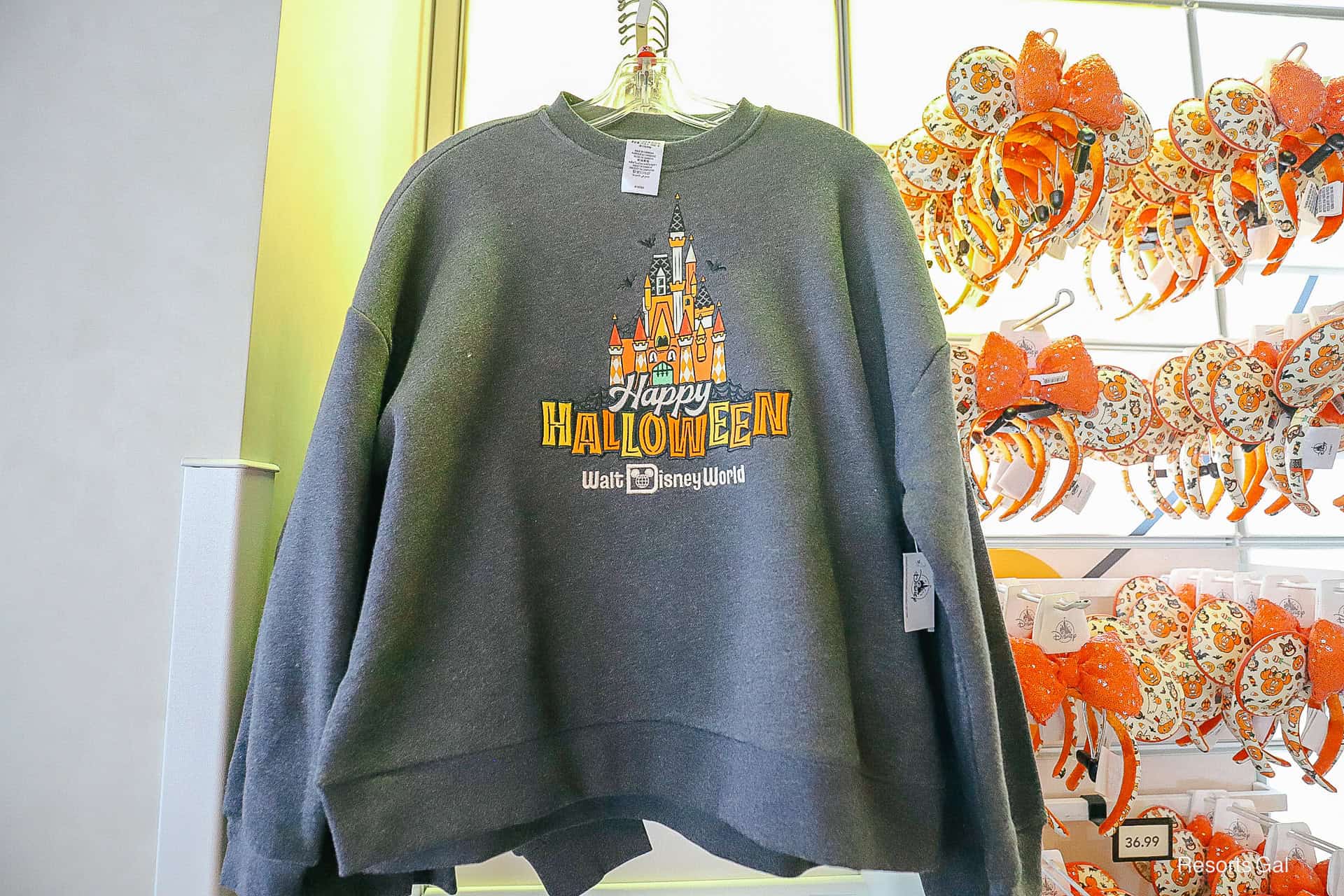 Happy Halloween Fantasyland Castle pullover sweatshirt
