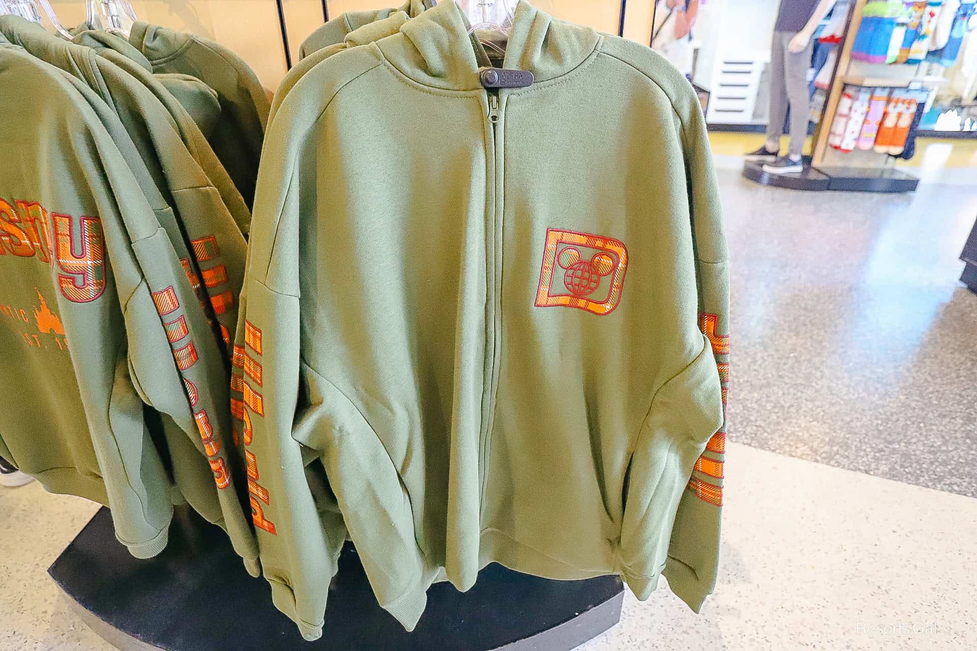 a zip up Fall Walt Disney World hoodie jacket