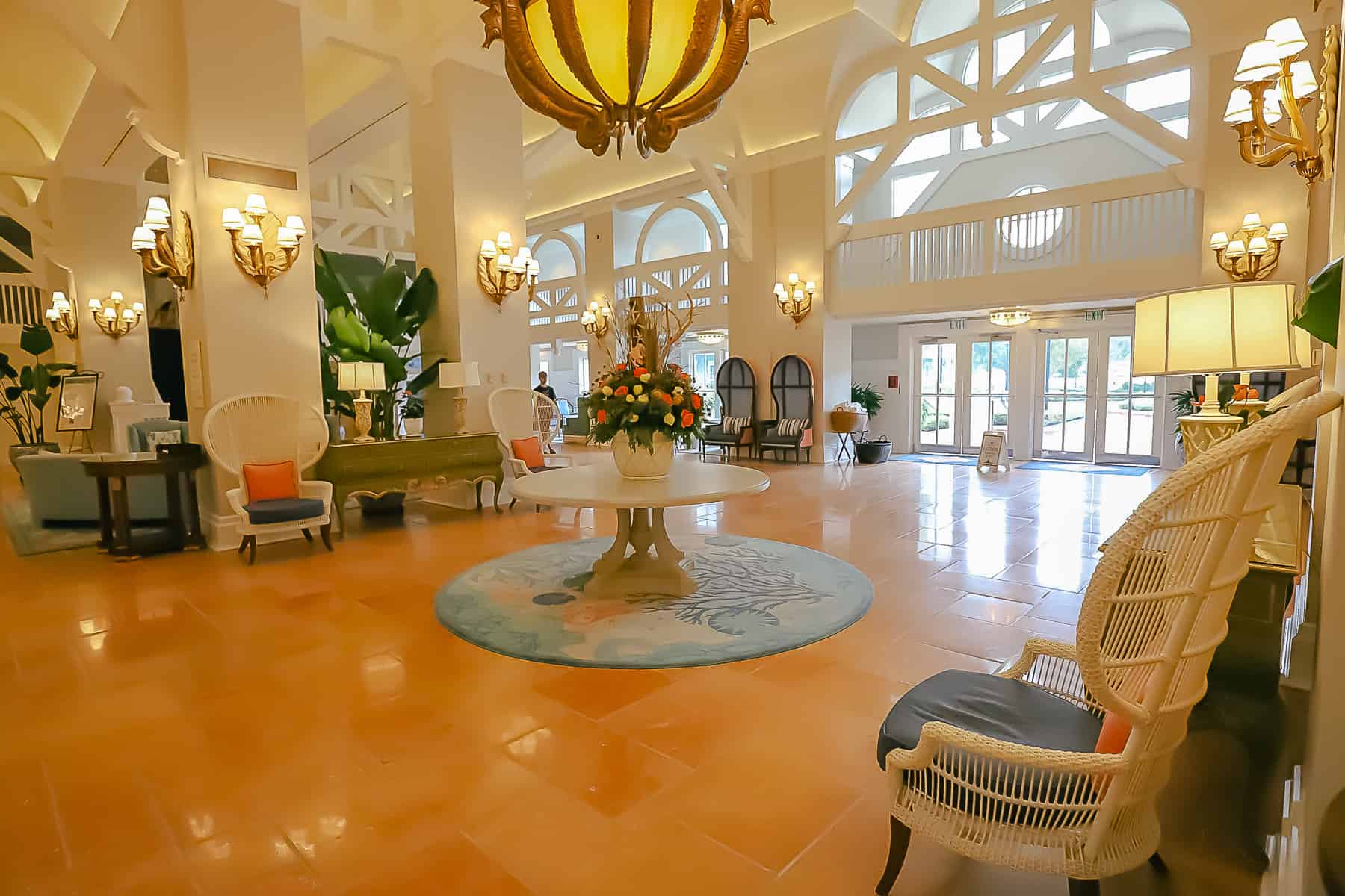 the Beach Club's lobby after its refurbishment 
