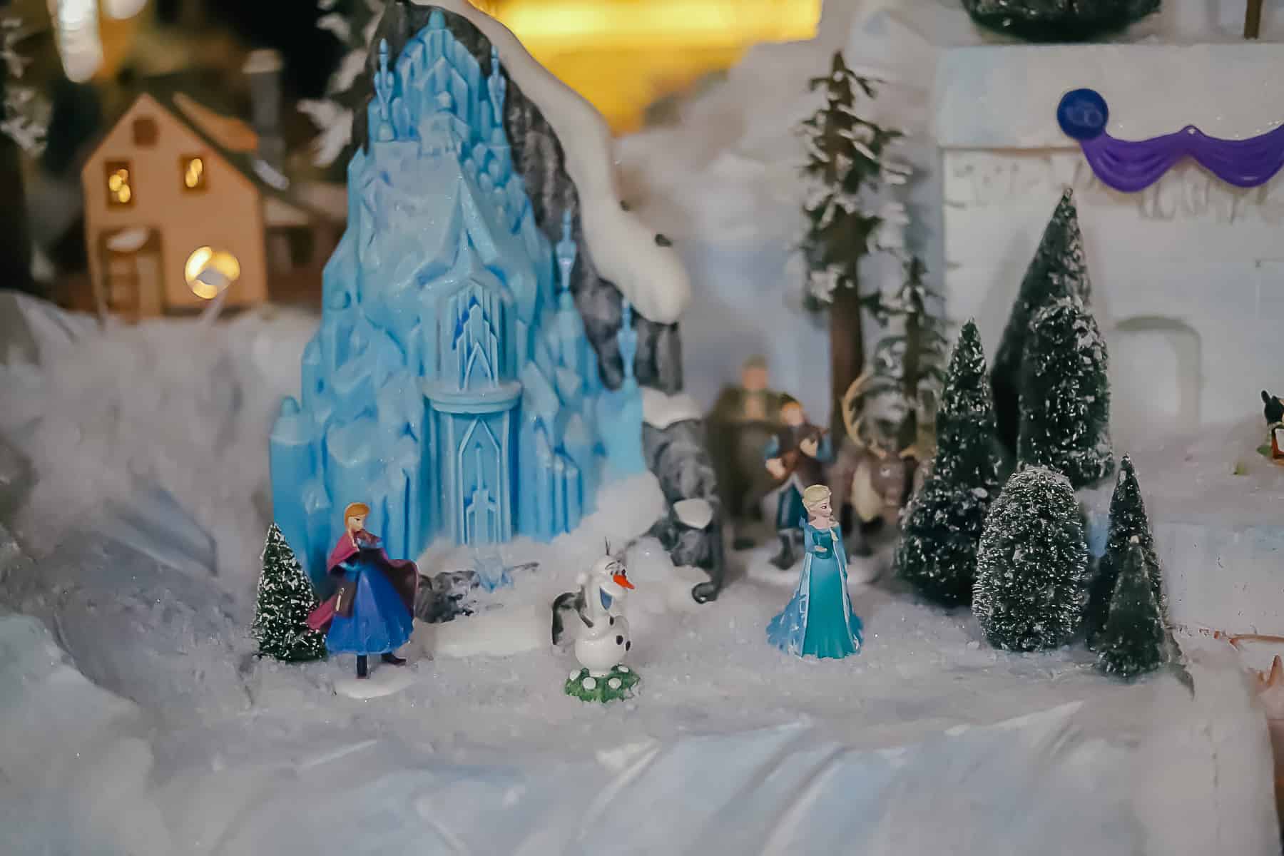 Figurines of Anna, Elsa, and Olaf