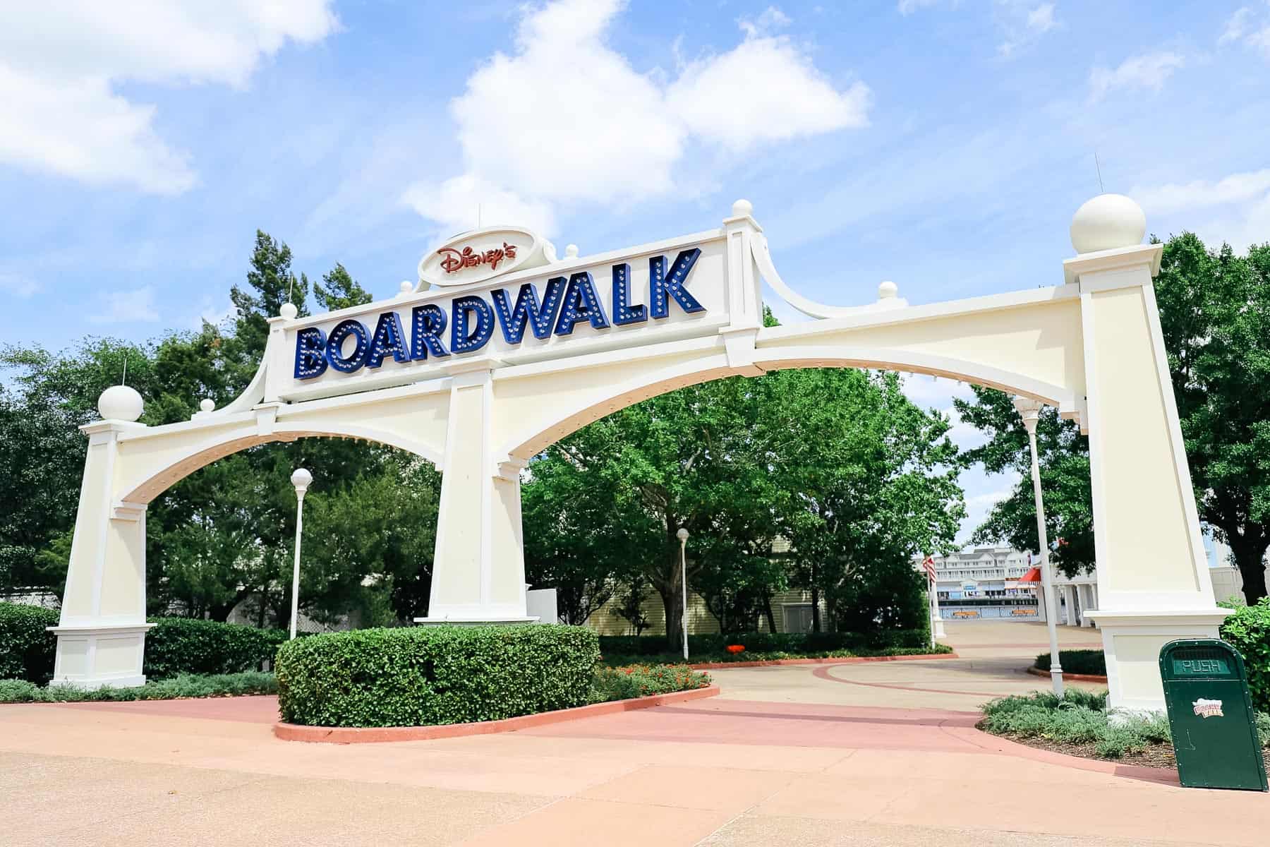 sign that says Disney's Boardwalk 