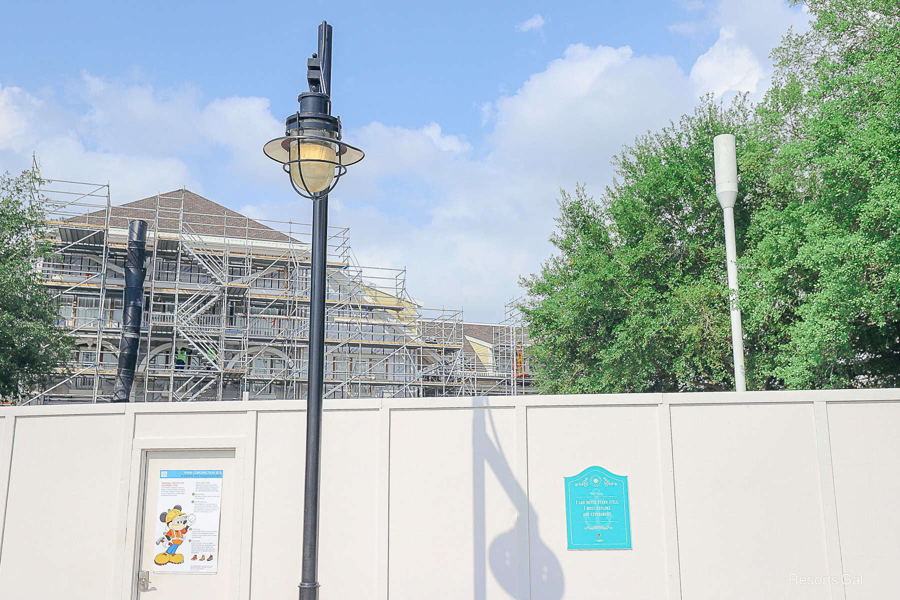 yellow siding installed on the dormers of Disney's Beach Club Resort 