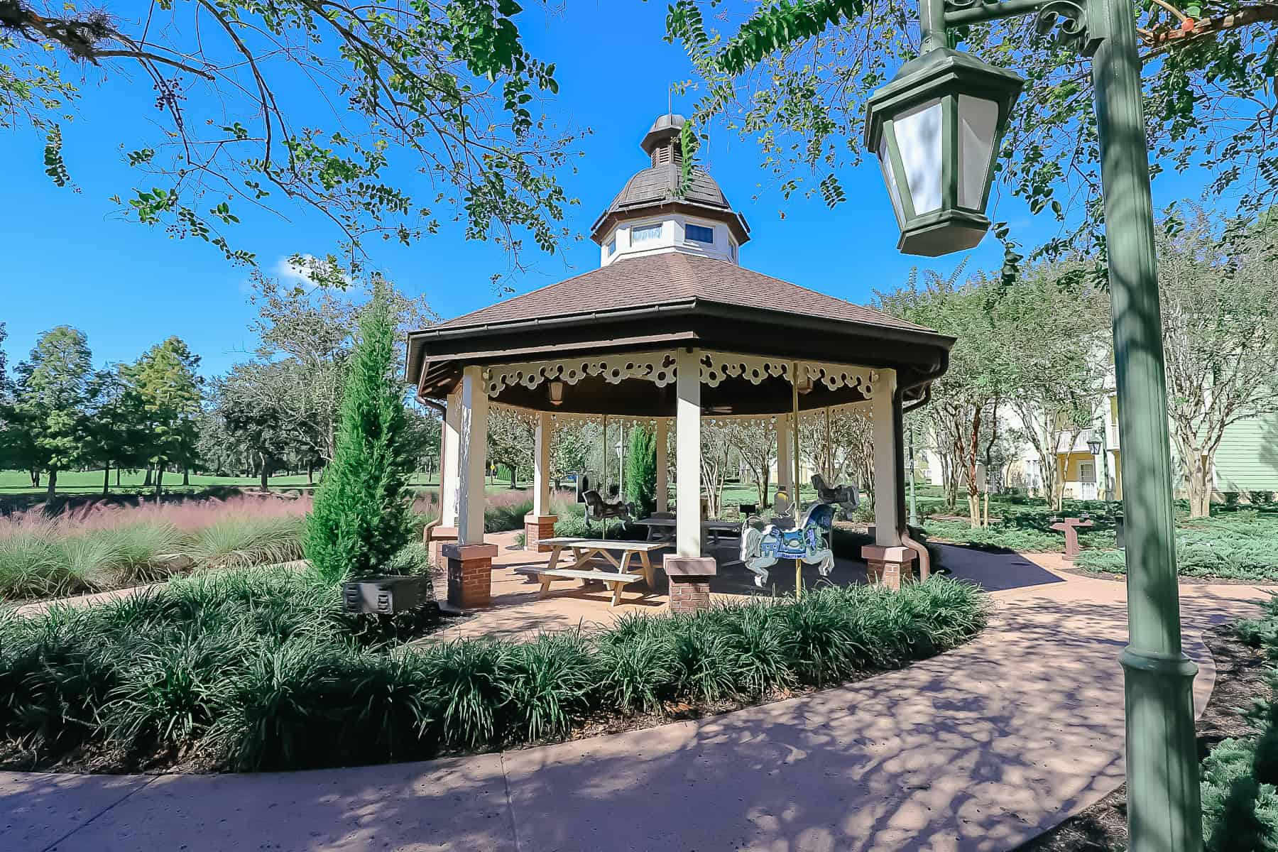 gazebo near The Carousel at Saratoga Springs