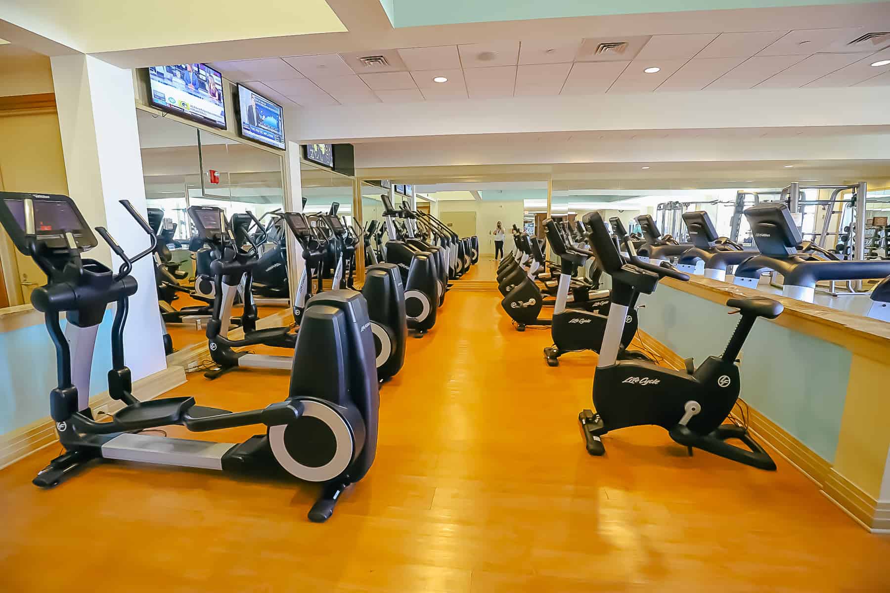 the gym at Disney's Saratoga Springs