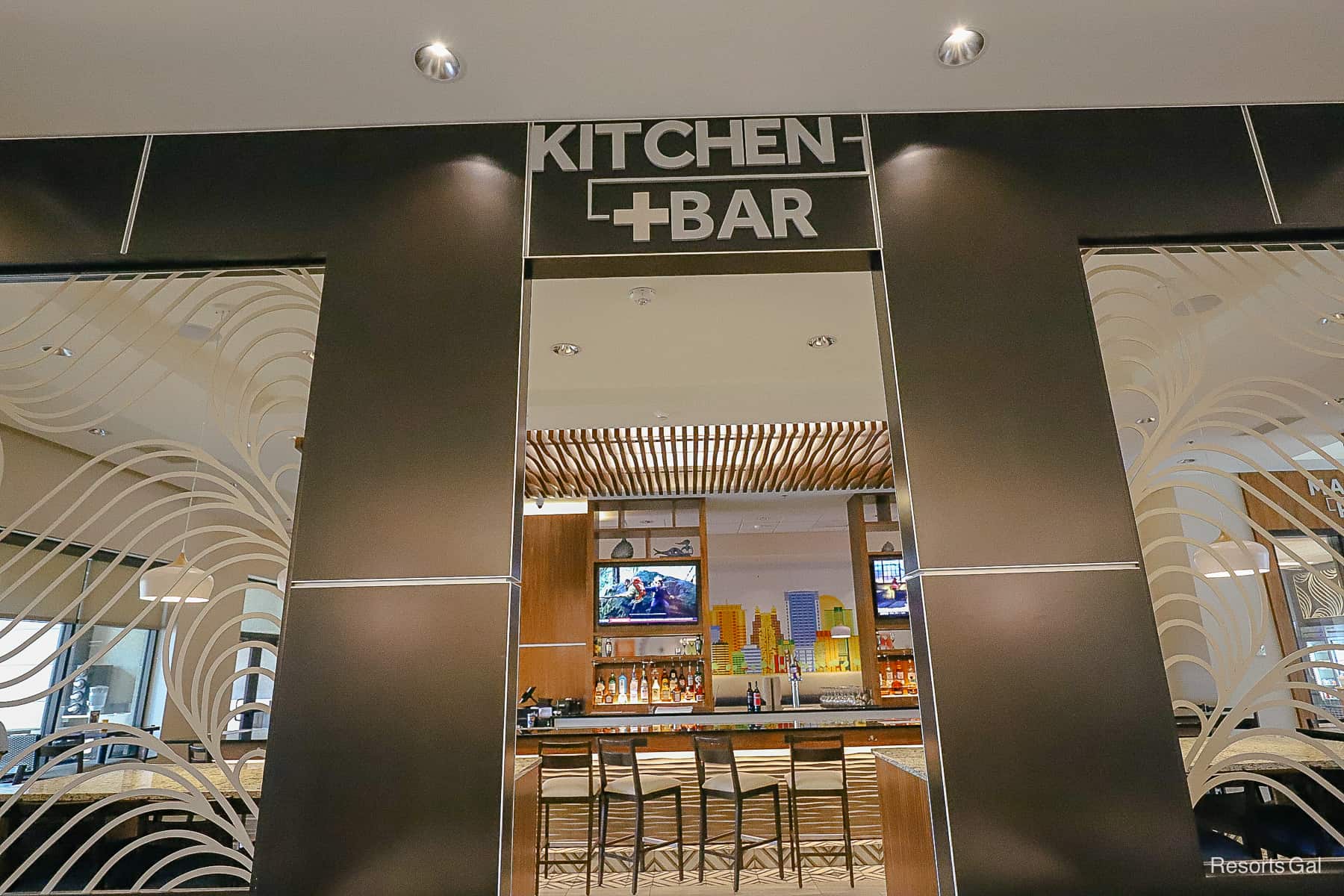The entrance to the Kitchen Bar at the Disney Springs Drury Plaza