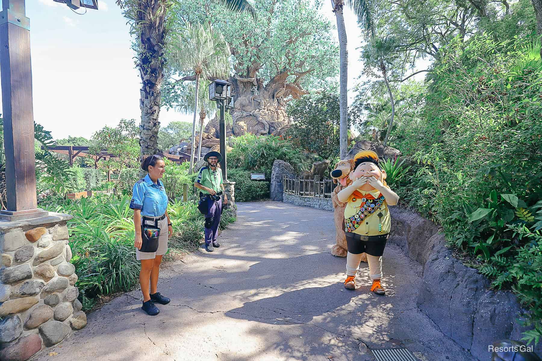 Russell excited to meet guests.