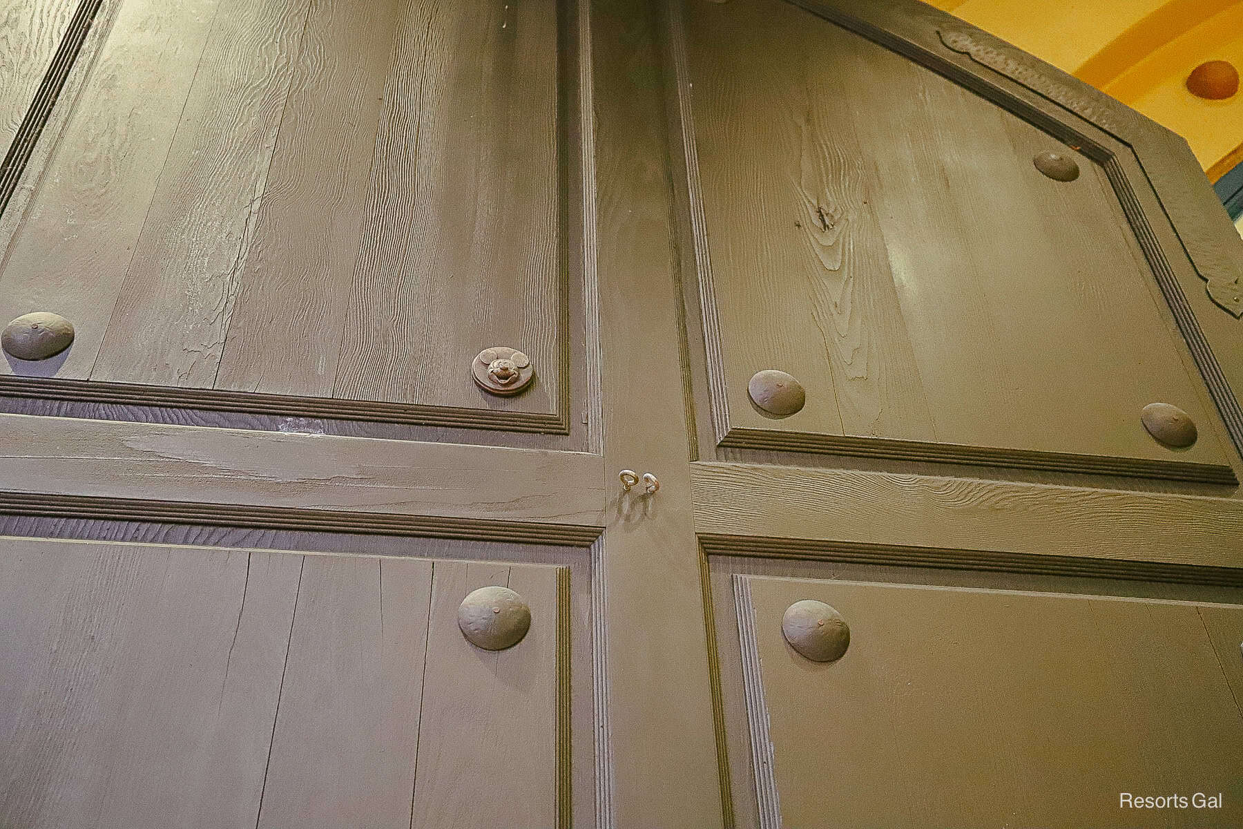 a hidden Mickey near the entrance of El Centro