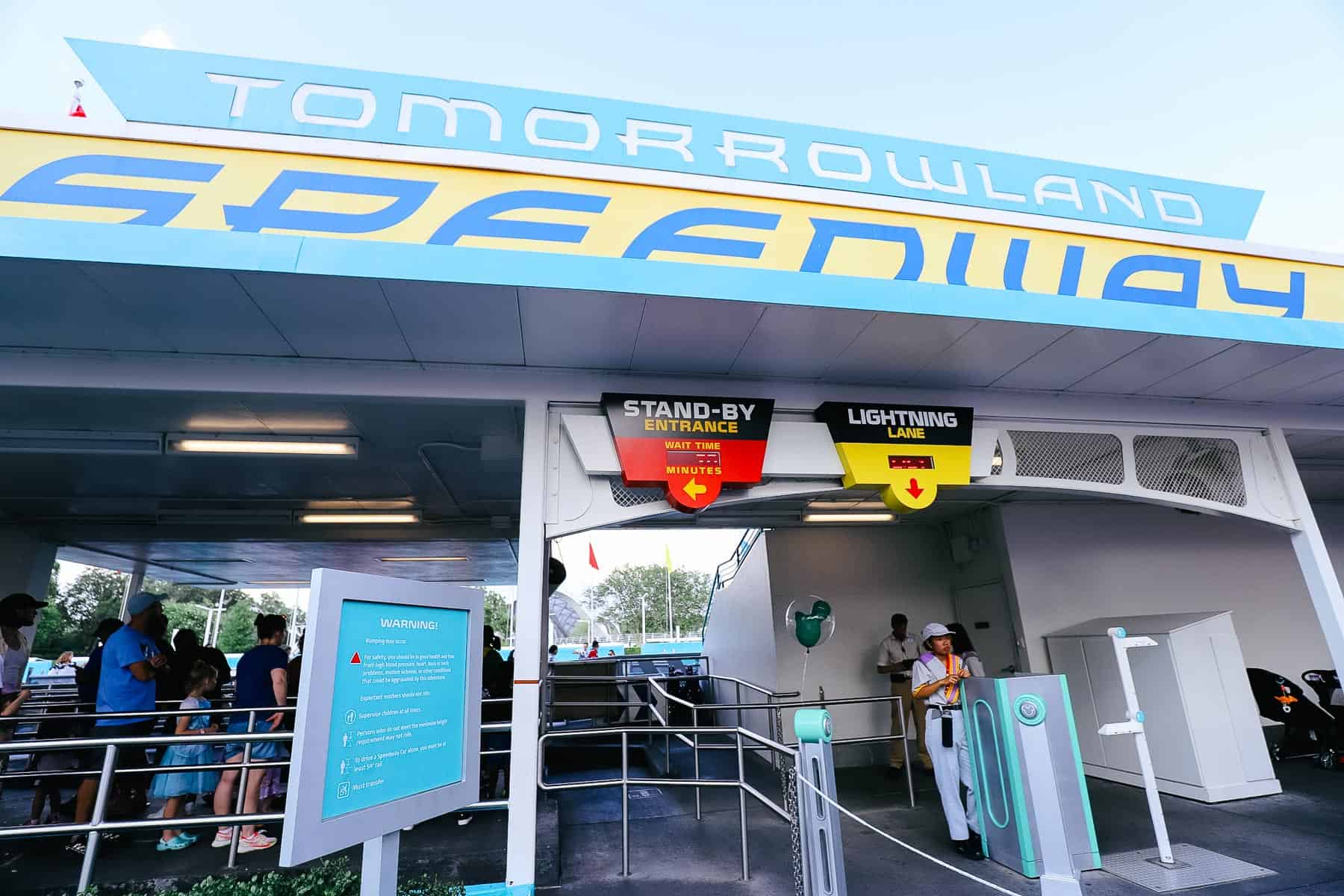 Entrance to Tomorrowland Speedway 