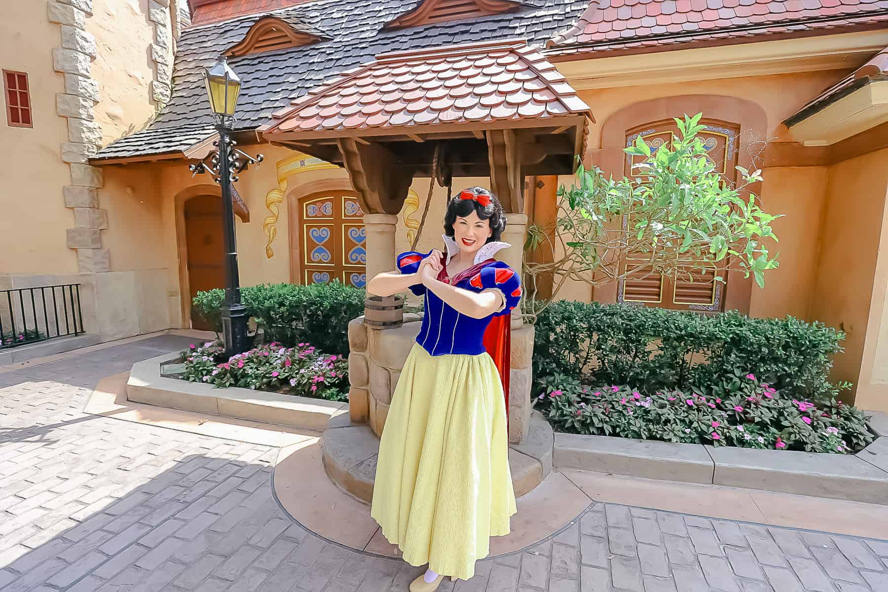 Snow White at her wishing well