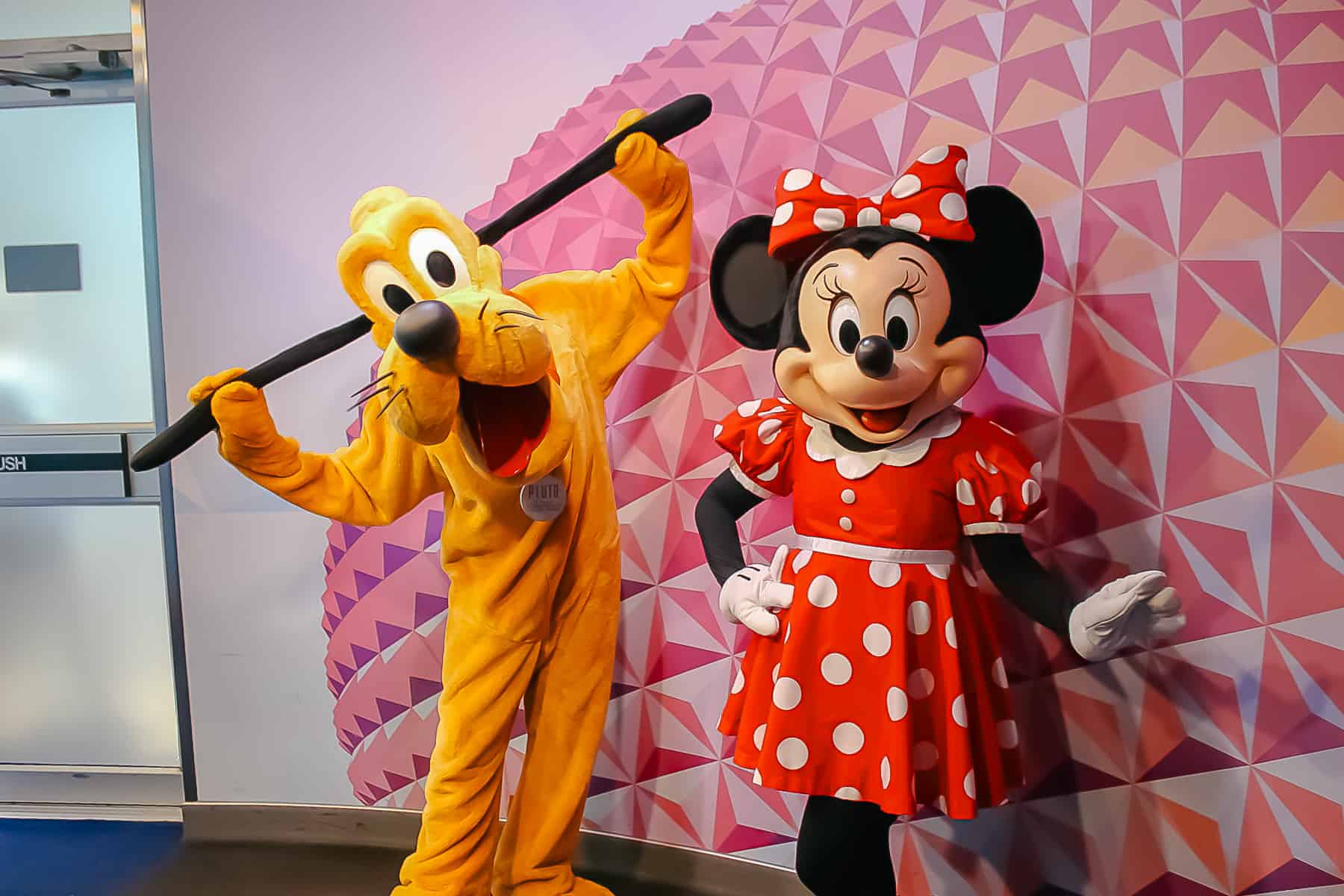 Minnie and Pluto 