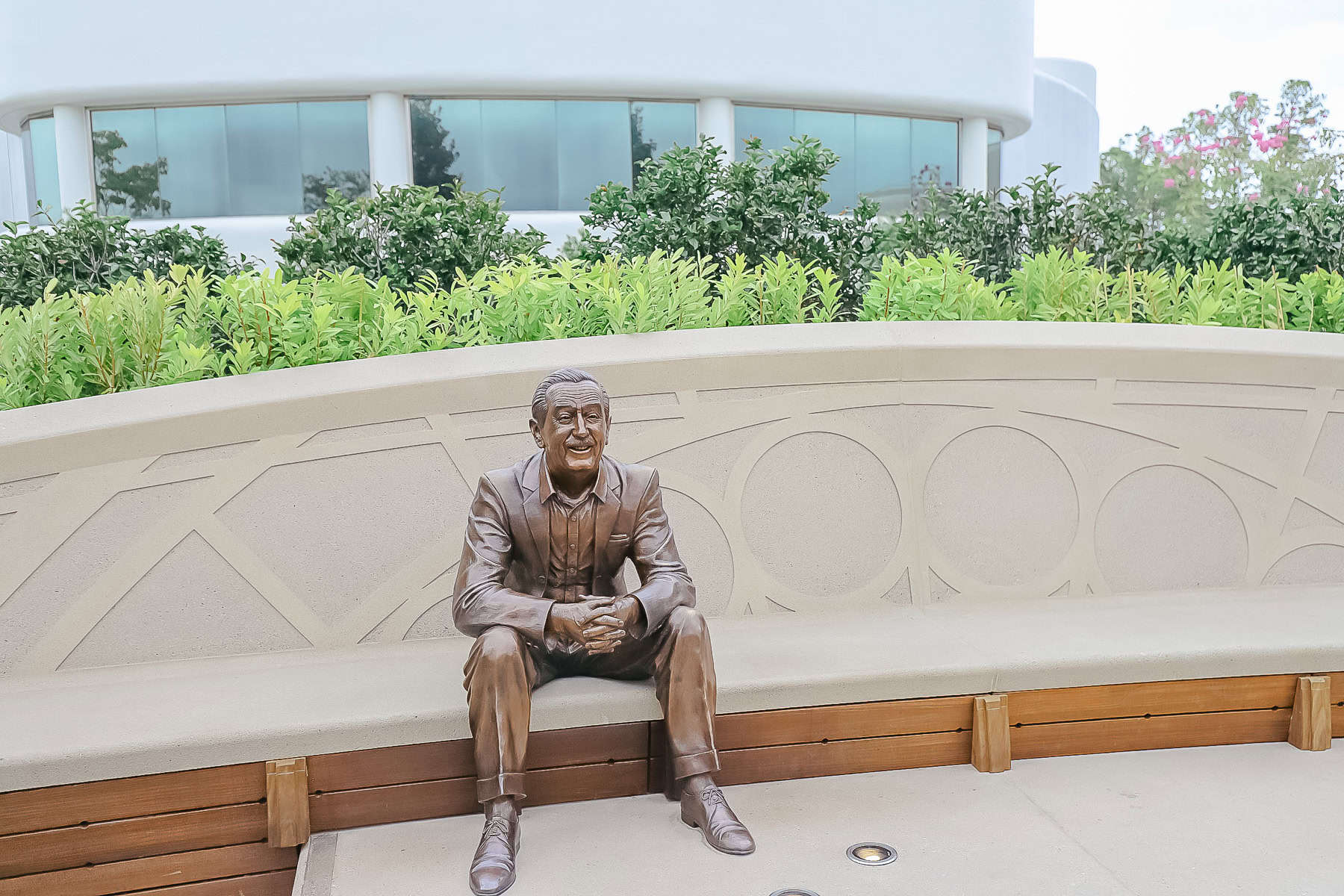 Walt, the dreamer statue at World Celebration, Dreamer's Point Epcot 