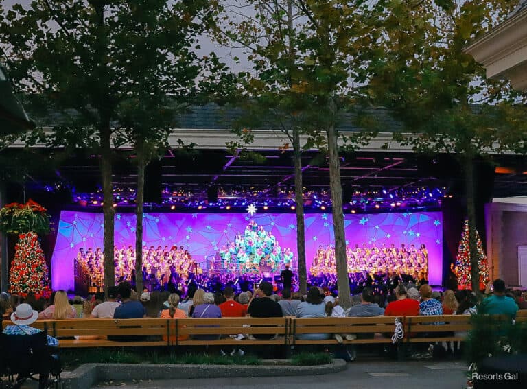 The Candlelight Processional at EPCOT