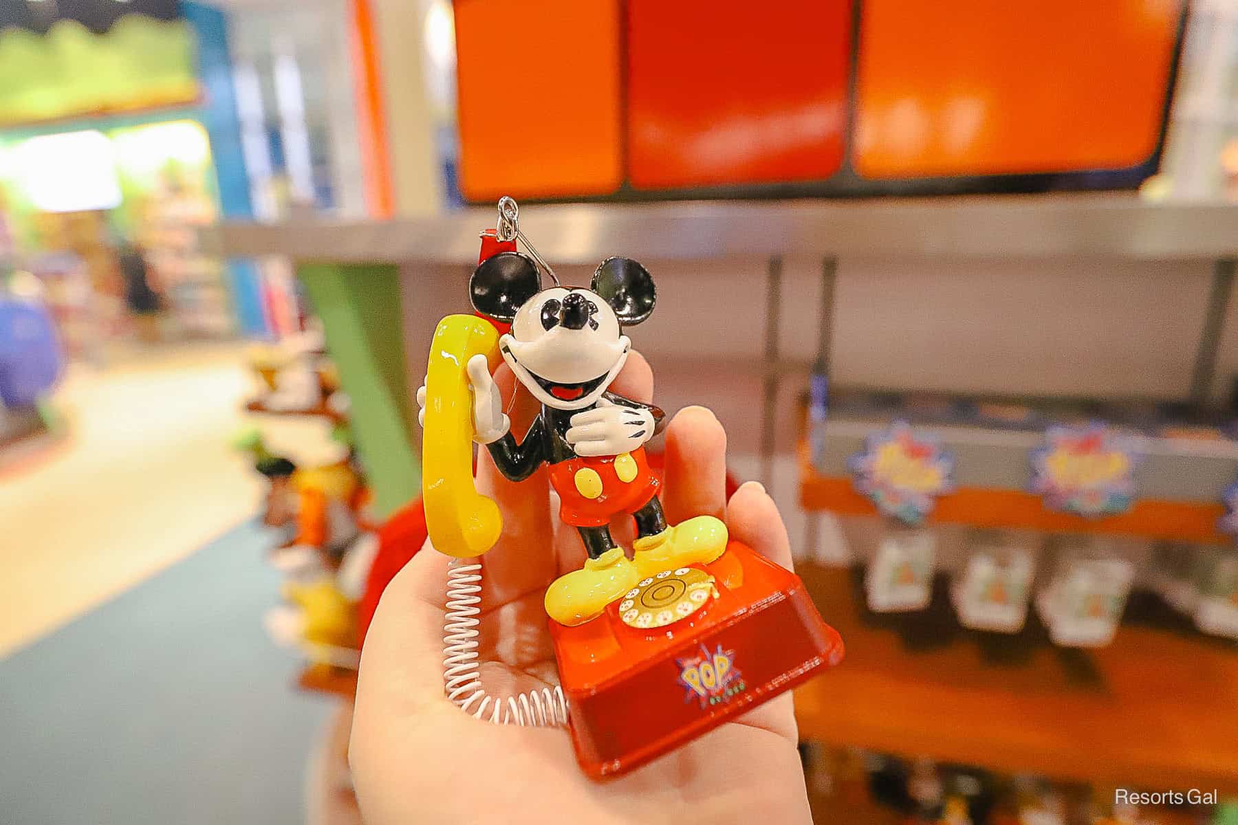 a rotary dial Mickey Mouse Pop Century sketchbook ornament 