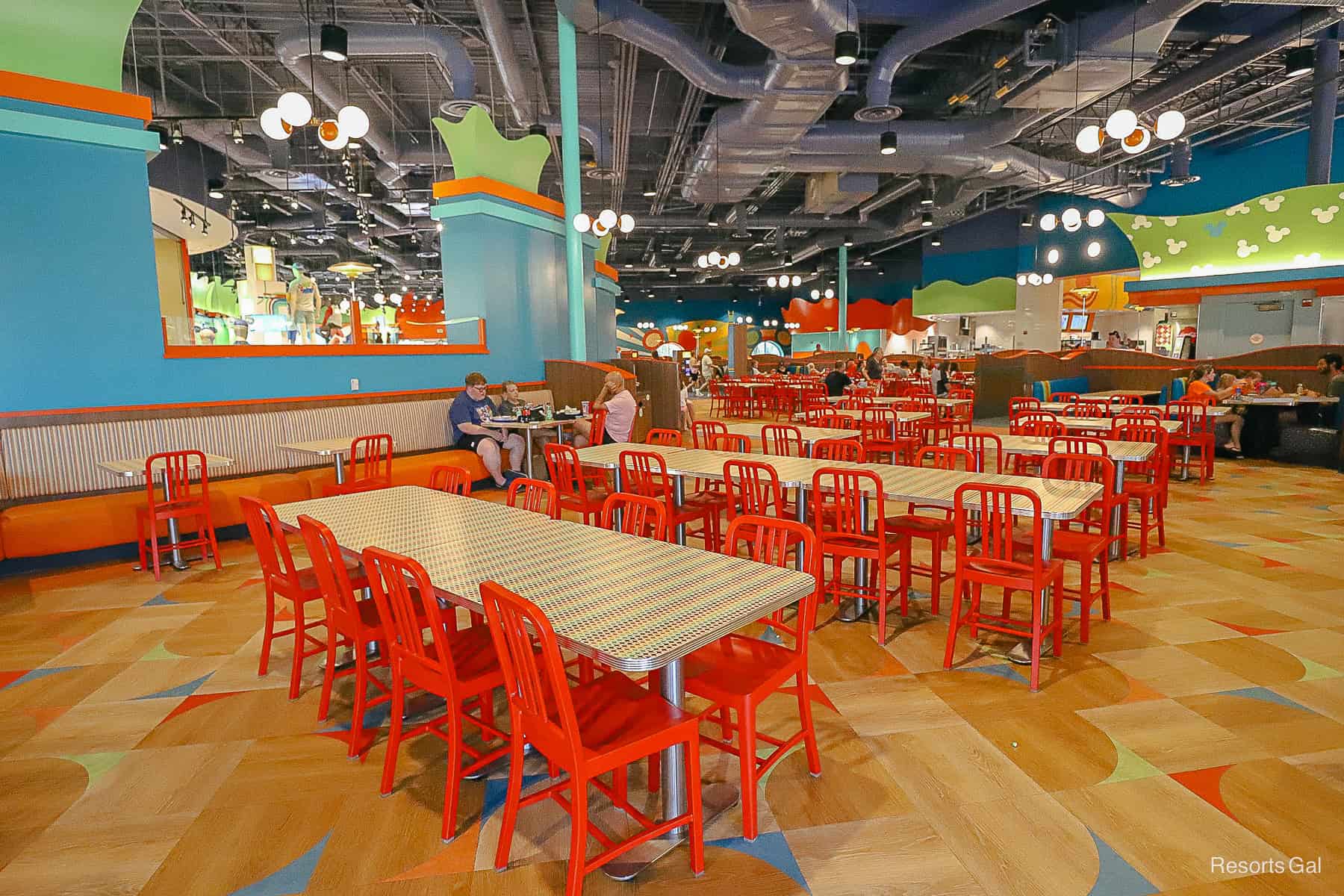 the main dining room at Pop Century