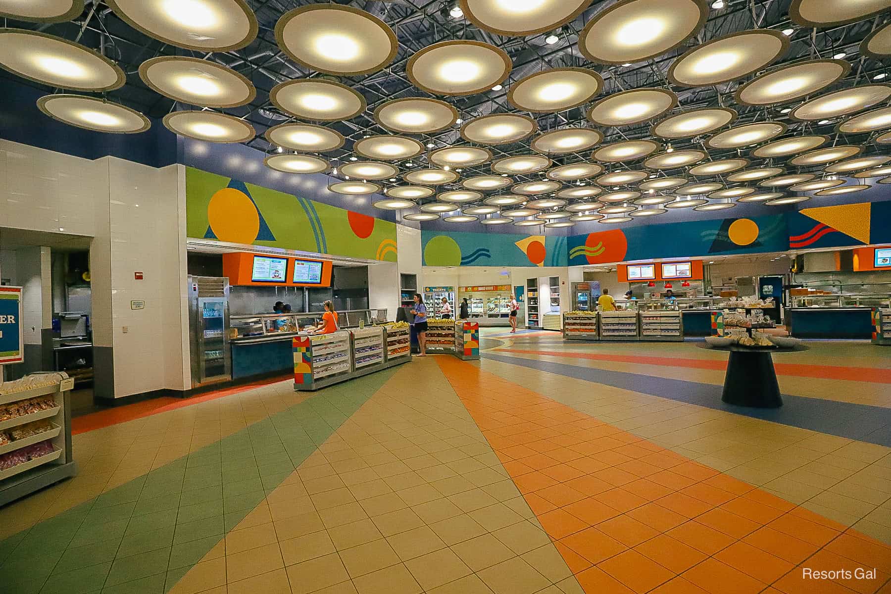 Everything Pop Food Court the primary dining option at Disney's Pop Century Resort