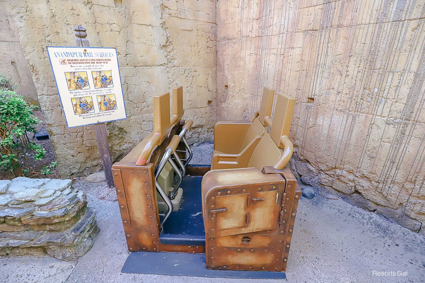 test vehicle at Expedition Everest