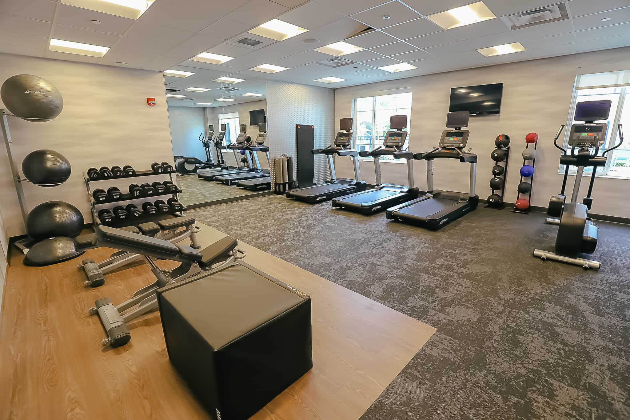 a hotel gym Fairfield Inn Orlando at Flamingo Crossings