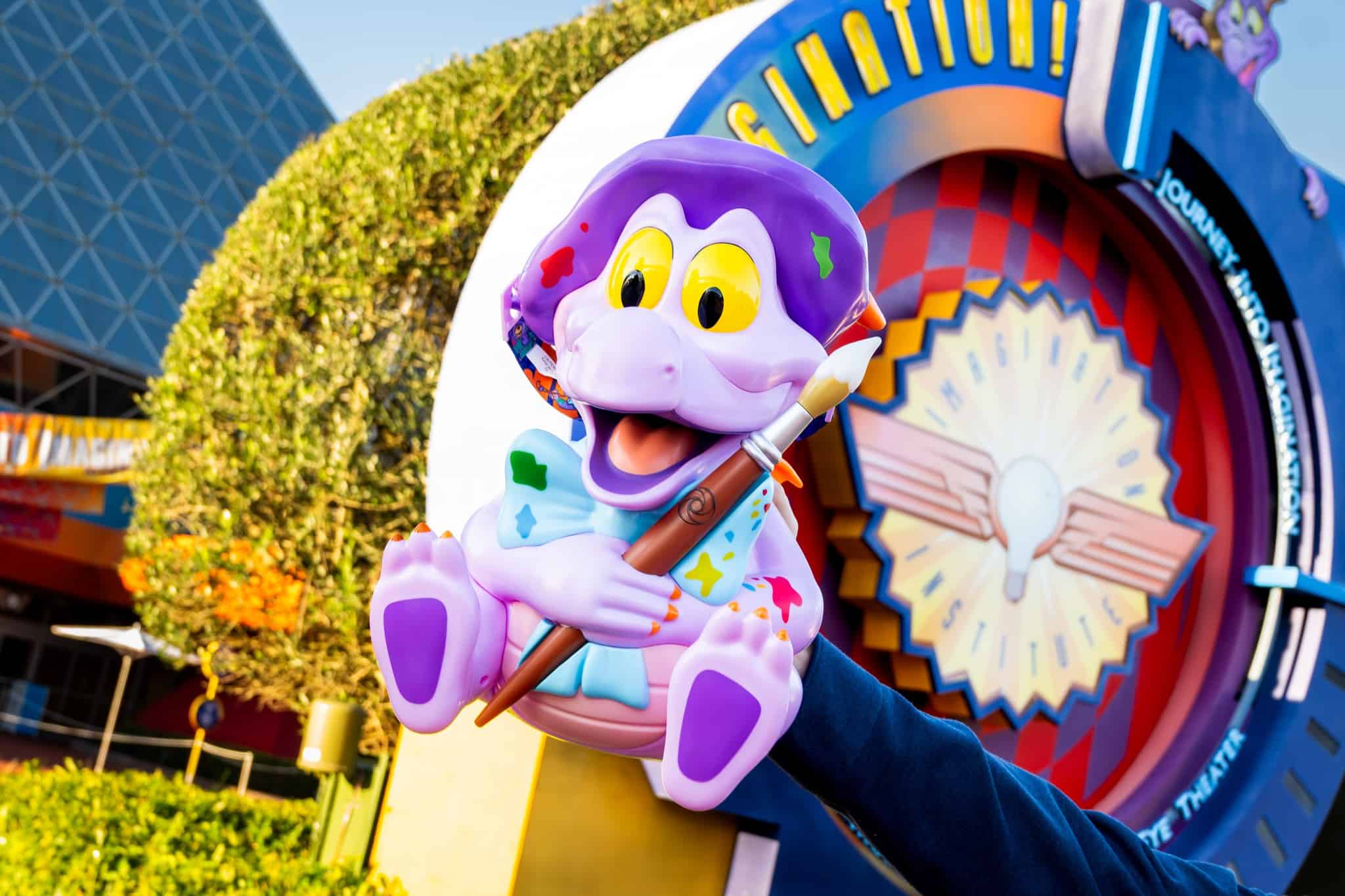 Figment as an artist popcorn bucket