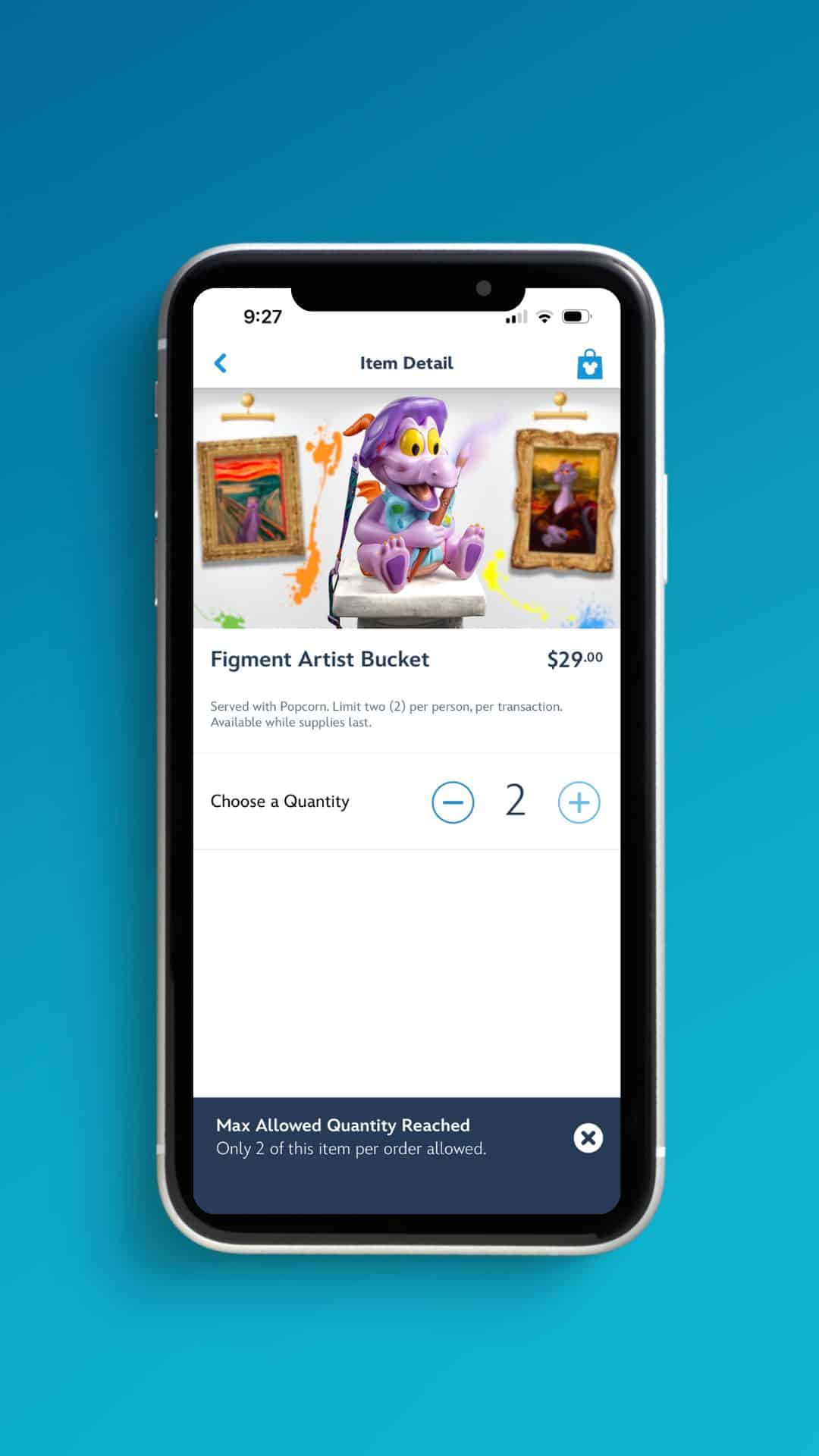 the maximum allowed quantity 