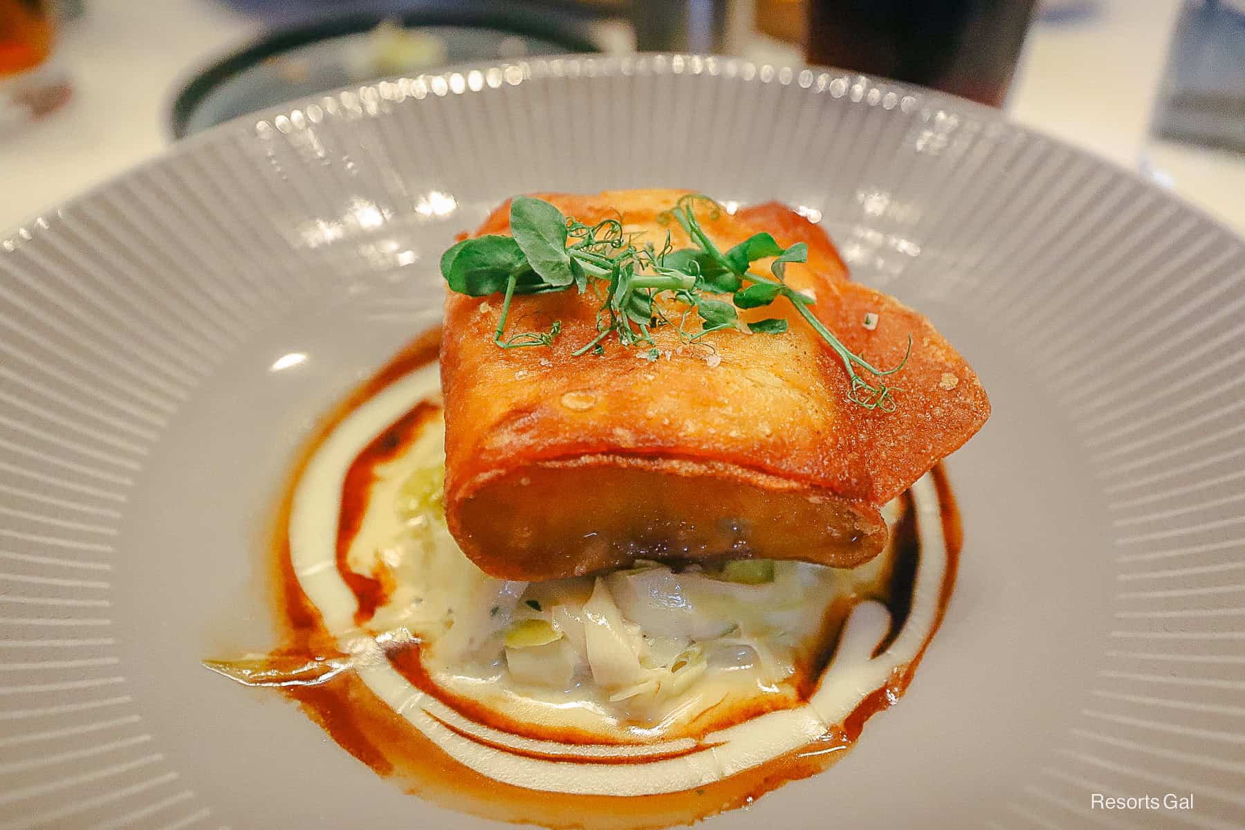 potato-wrapped red snapper from Flying Fish 