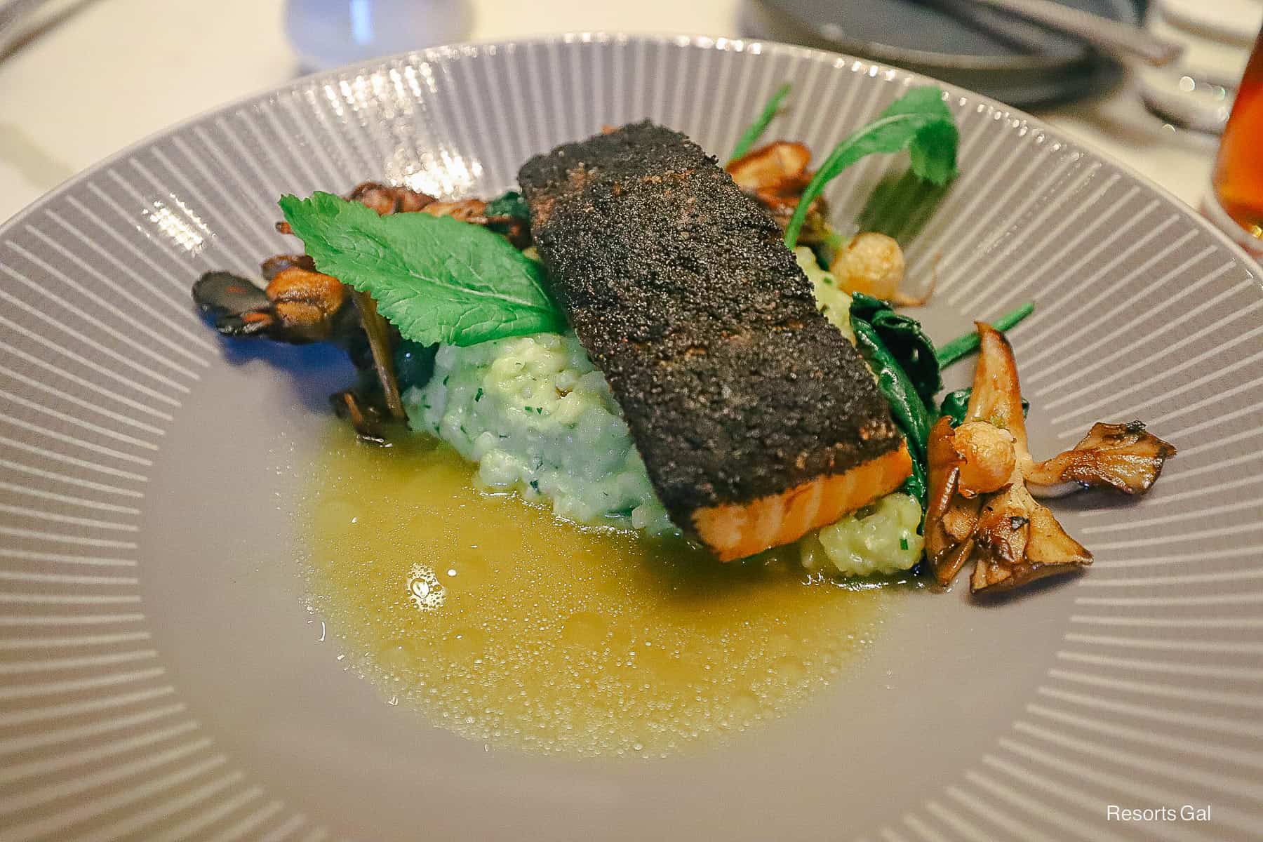 Ash-crusted salmon from Flying Fish 