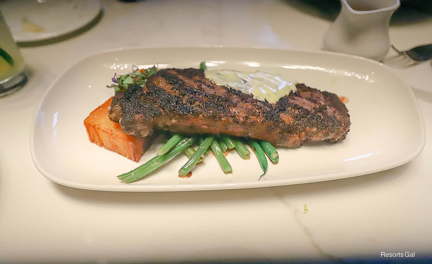 a char-crusted New York Strip from Flying Fish 