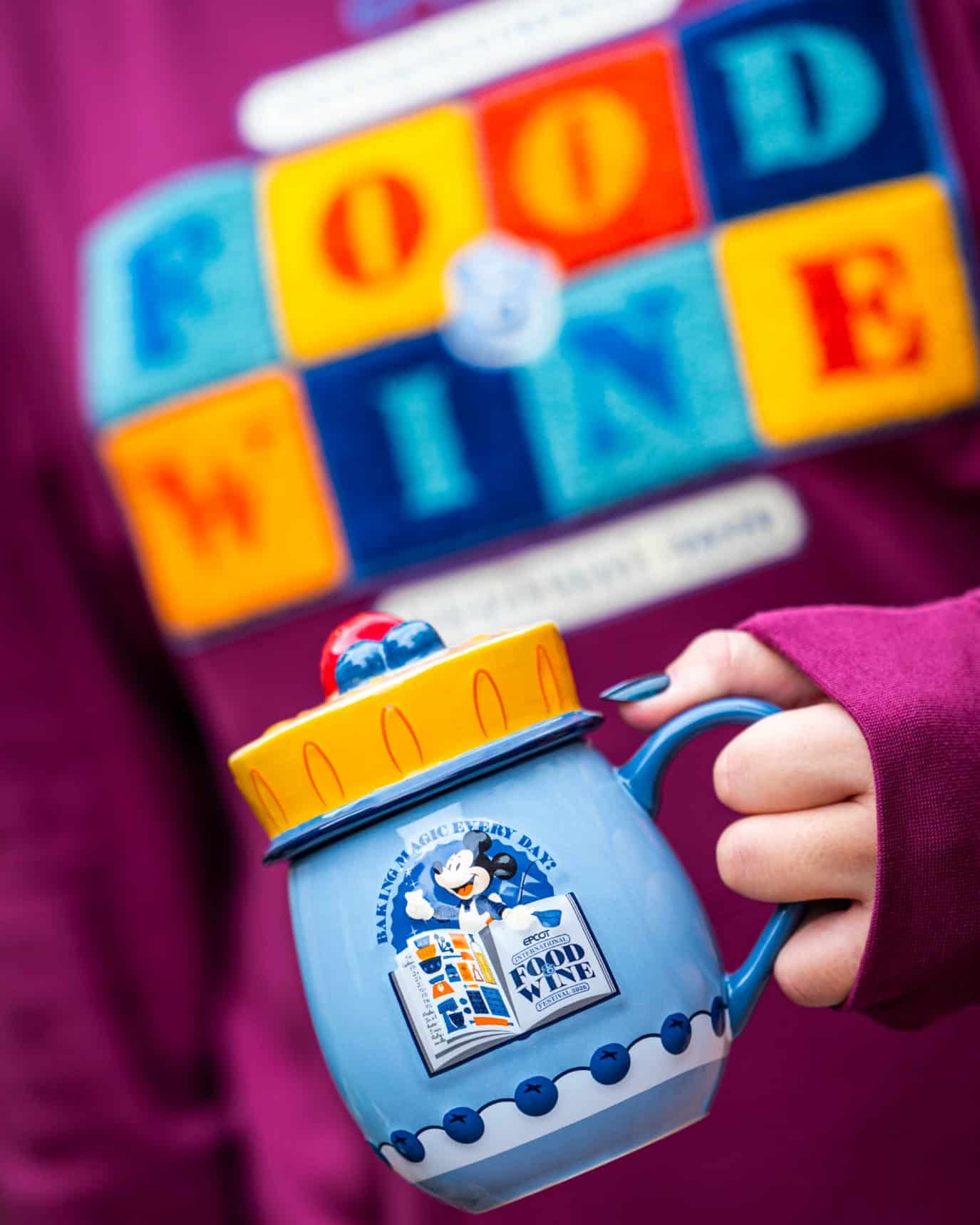 a mug with lid for Epcot 2026 Food and Wine Festival