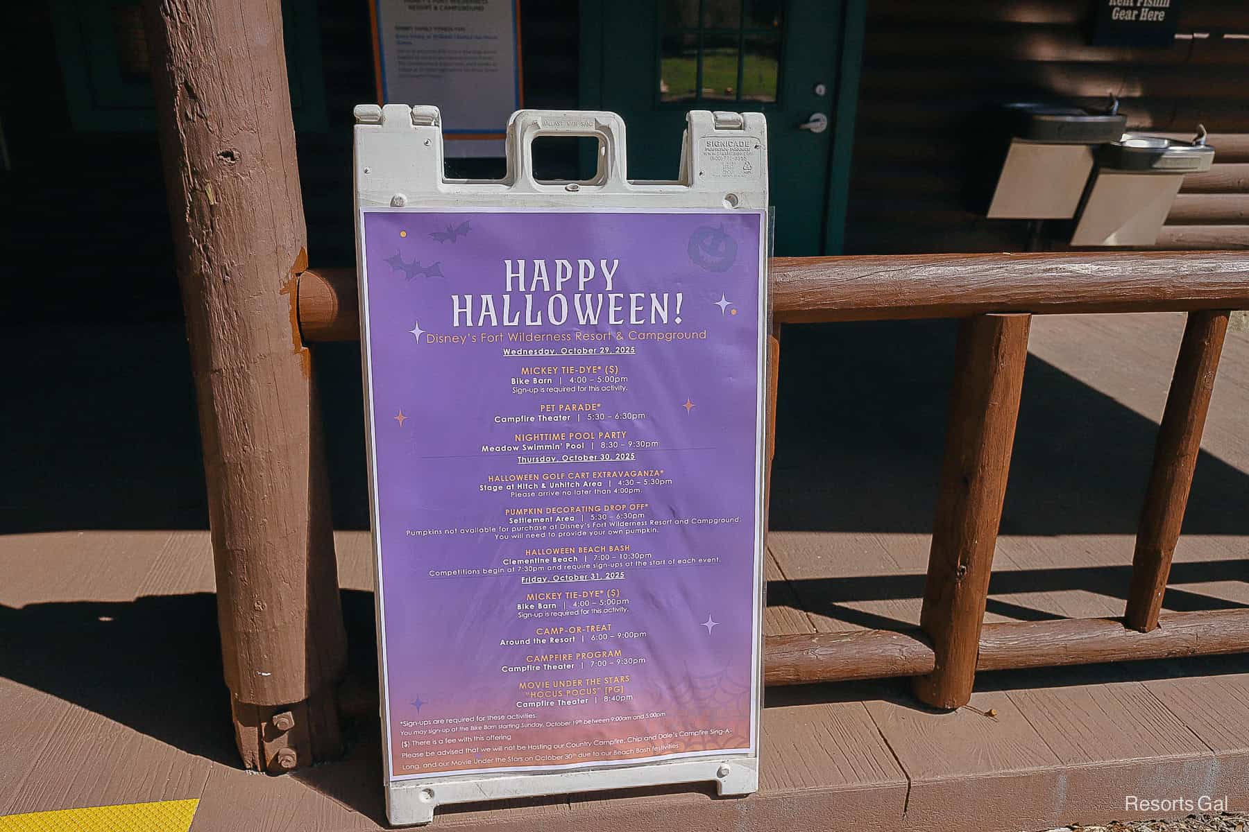 2025 Halloween Recreation Activities at Fort Wilderness