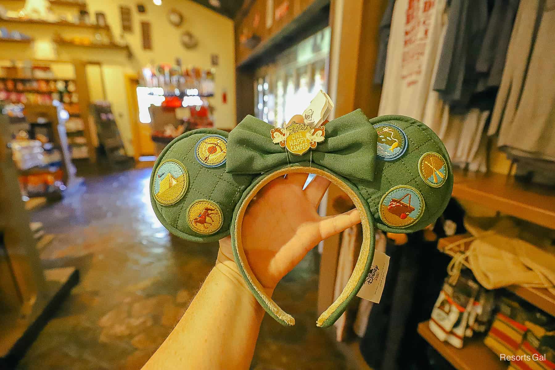 New “One Happy Camper” Minnie Ears Added to Fort Wilderness Merchandise Lineup