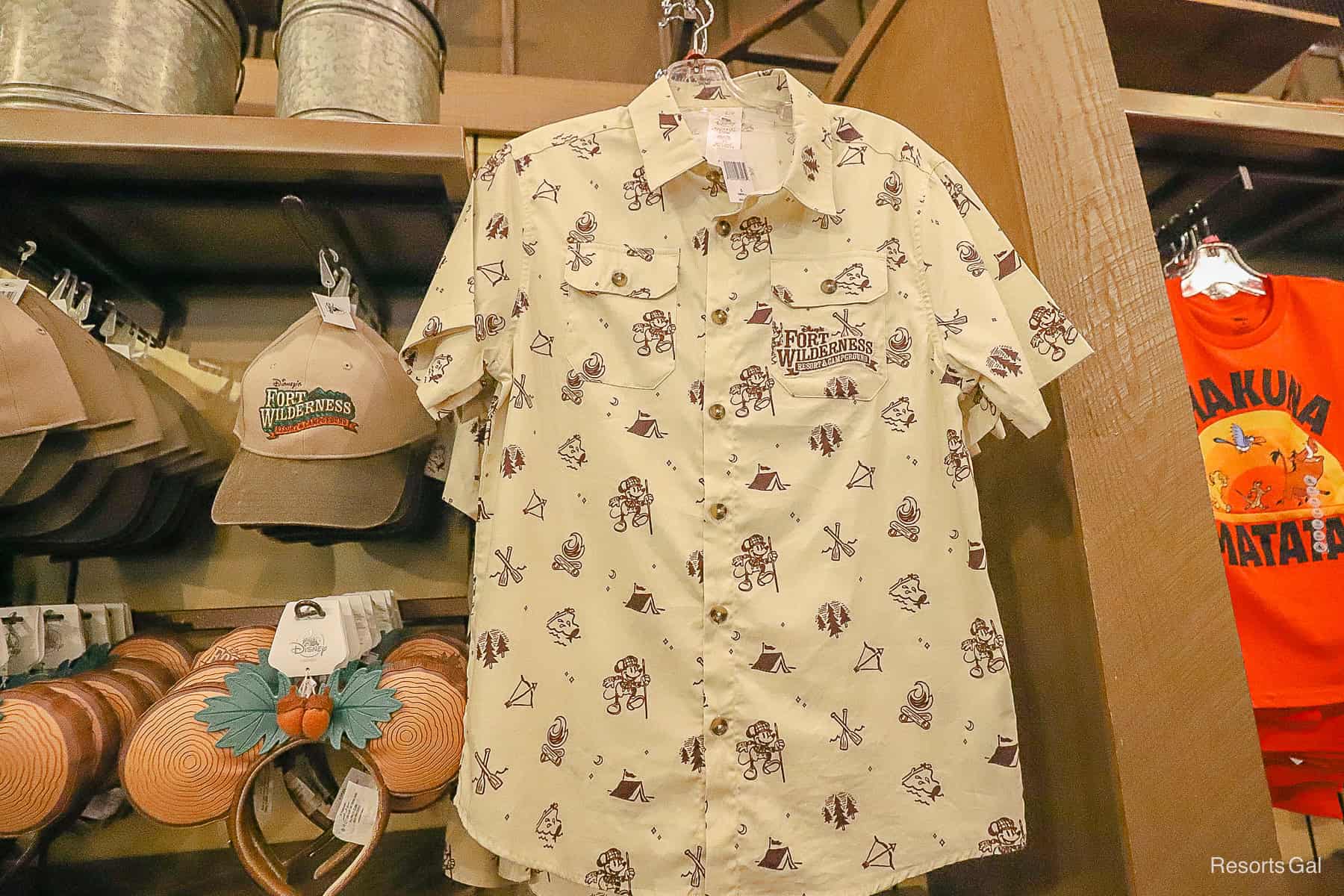 Fort Wilderness button up