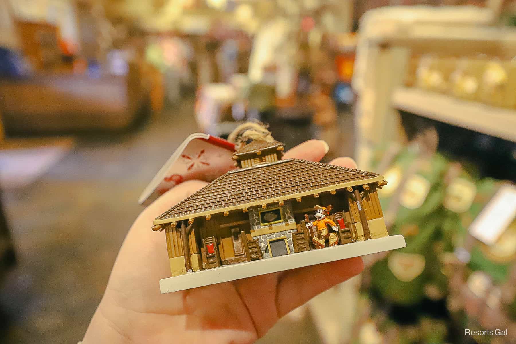 the backside of the ornament with Mickey Mouse