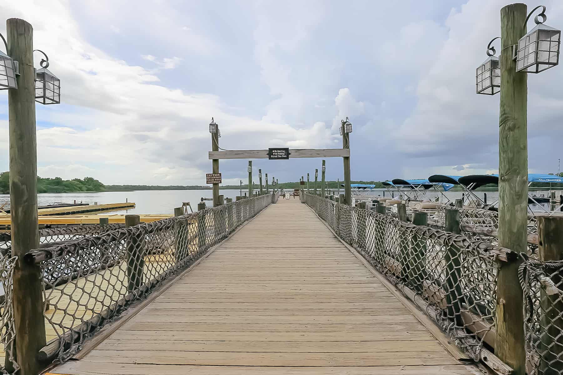 the boat dock at Disney's Fort Wilderness Resort and Campground 