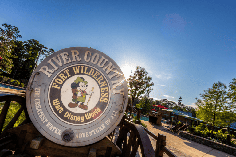 poolside details with a signage featuring Mickey Mouse