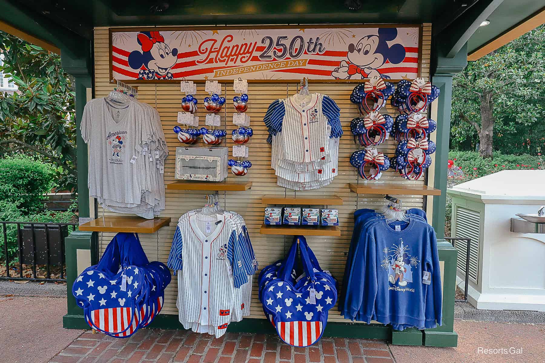 one of two displays at the American Adventure