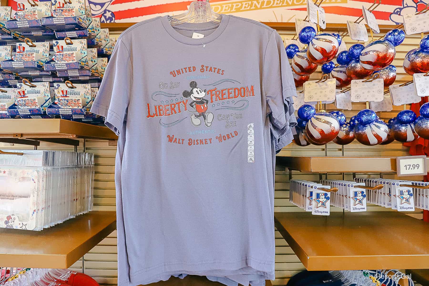 Mickey Mouse Liberty Freedom T-Shirt 