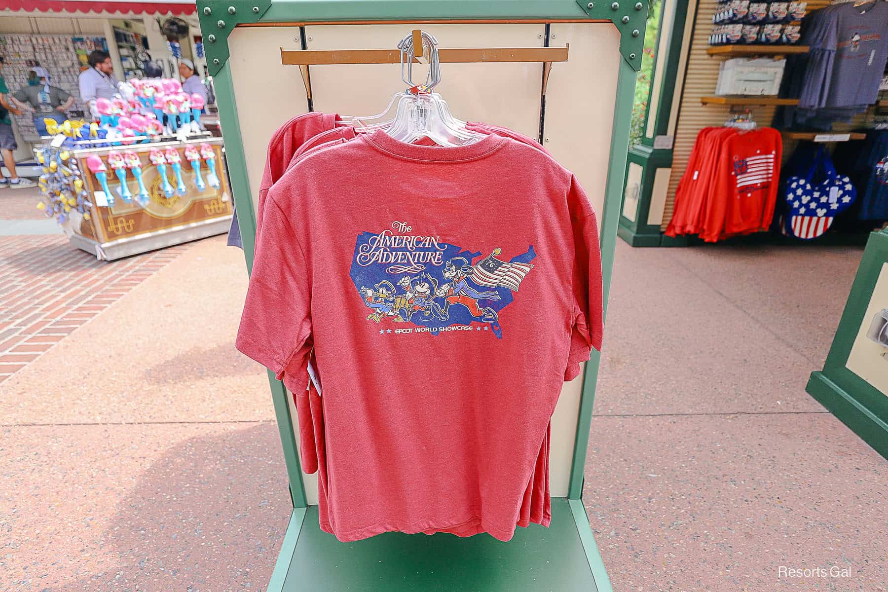 back of the American Adventure T-shirt 