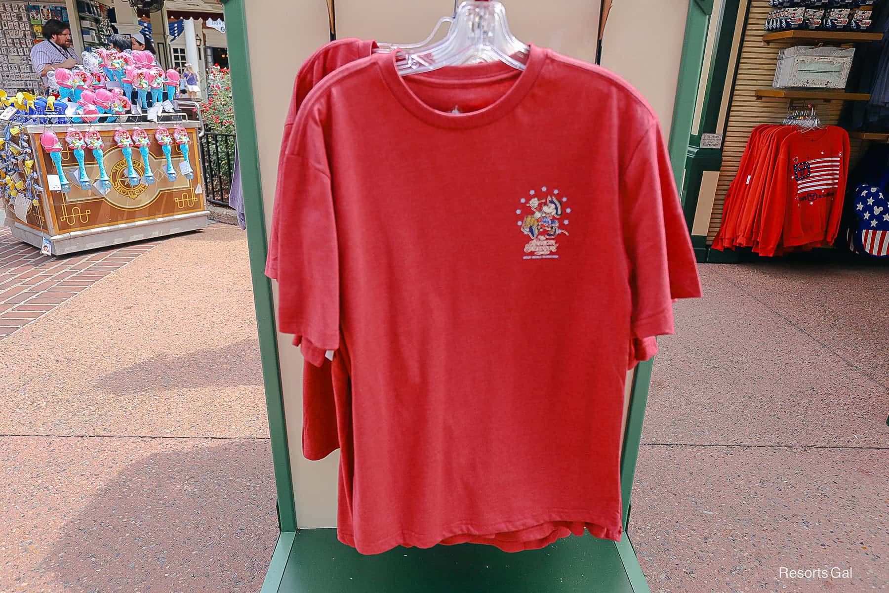 front of the American Adventure logo t-shirt 