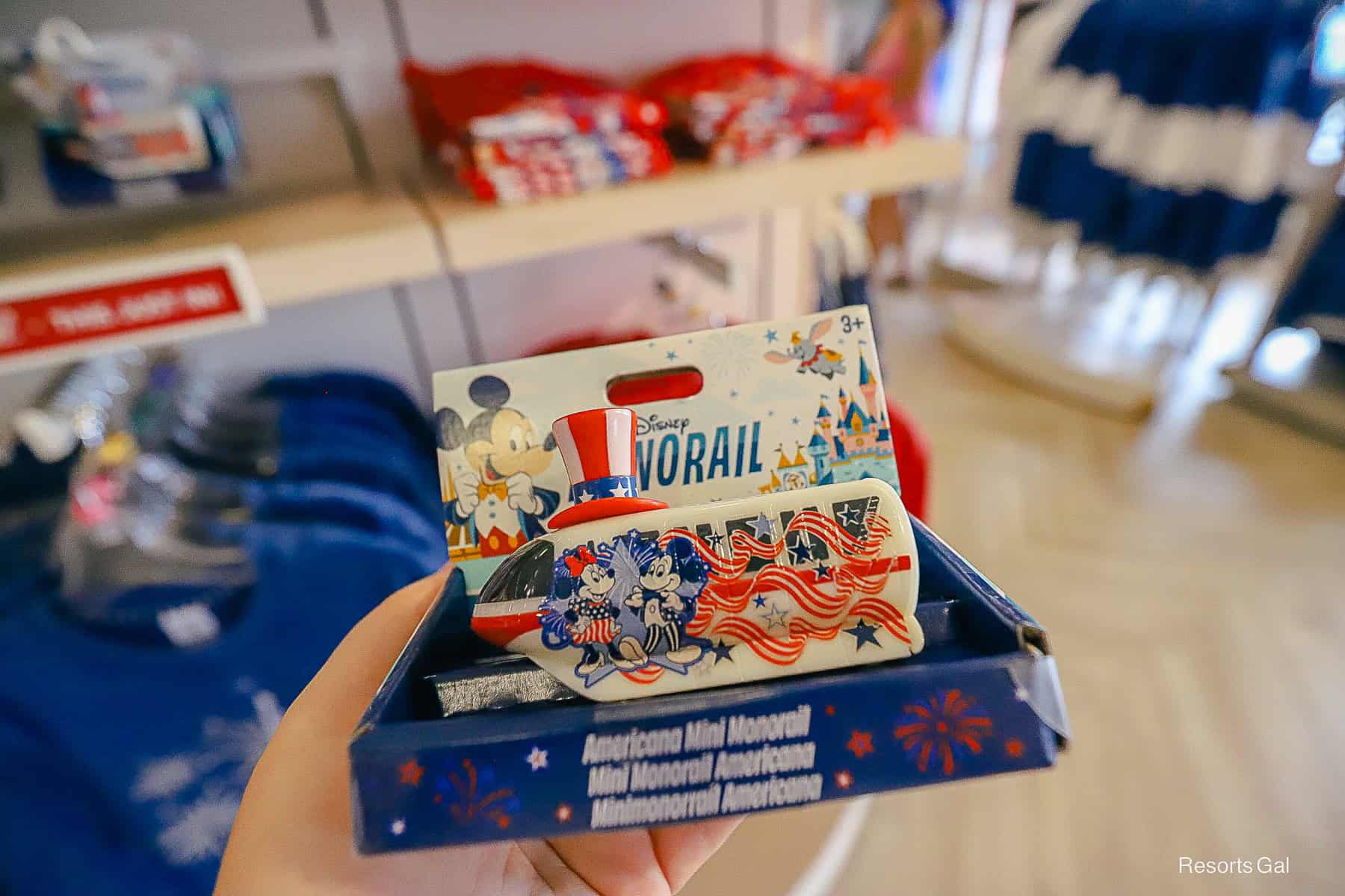 mini monorail toy for the 4th of July