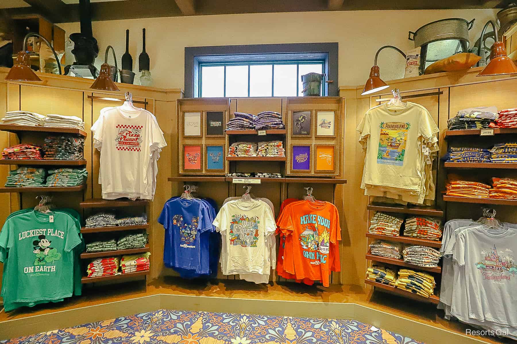 a selection of Disney themed t-shirts 