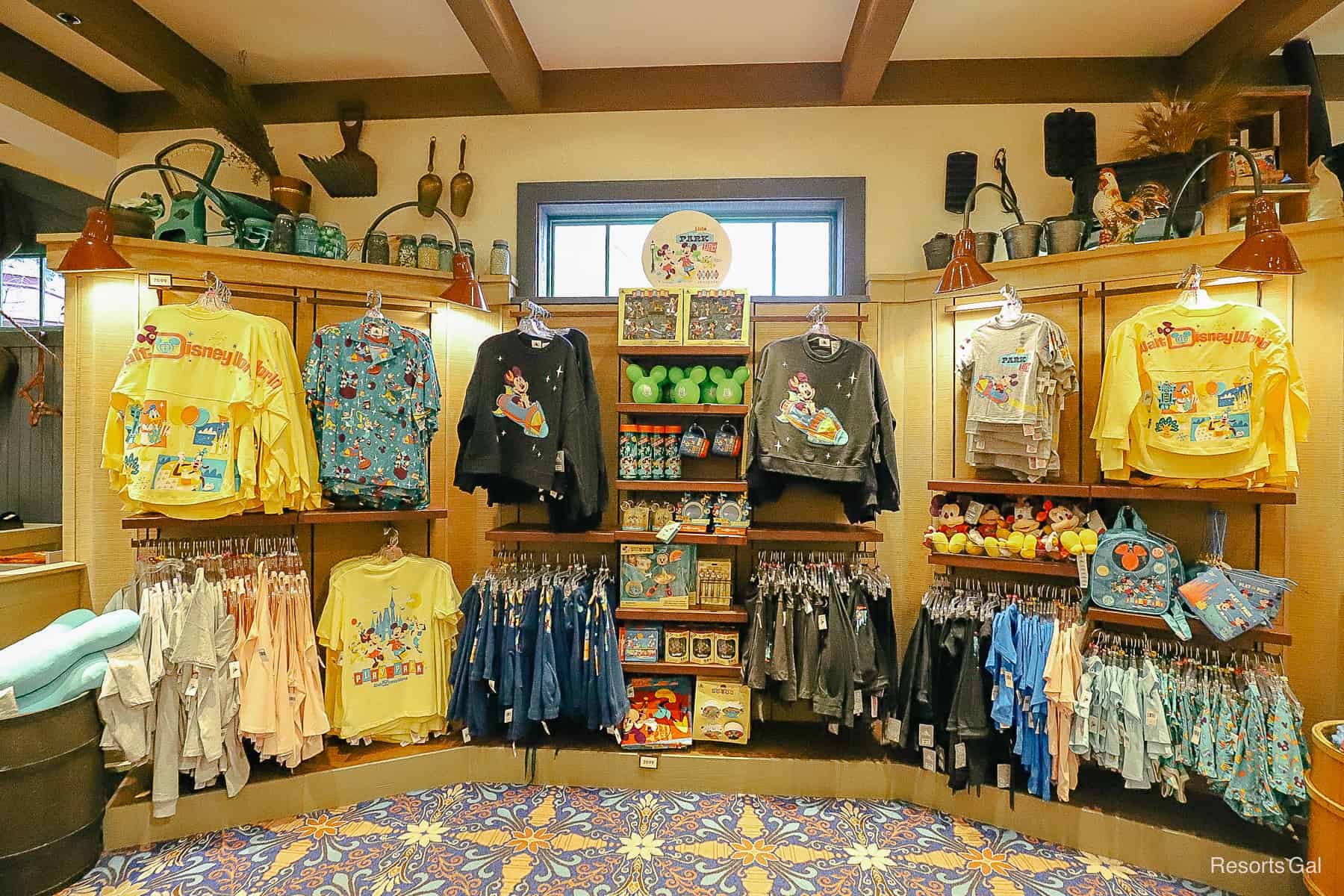 a selection of Disney themed clothes