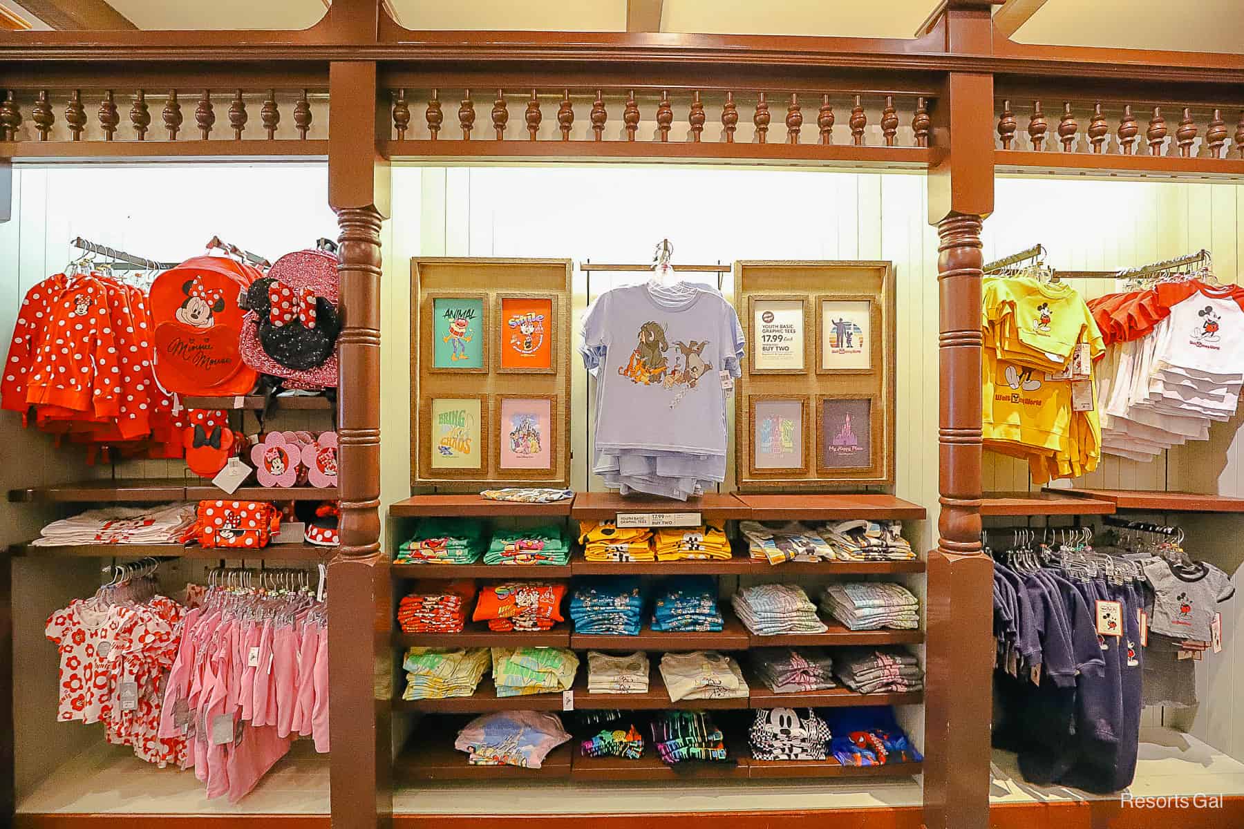 a display with children's apparel in Fulton's General Store