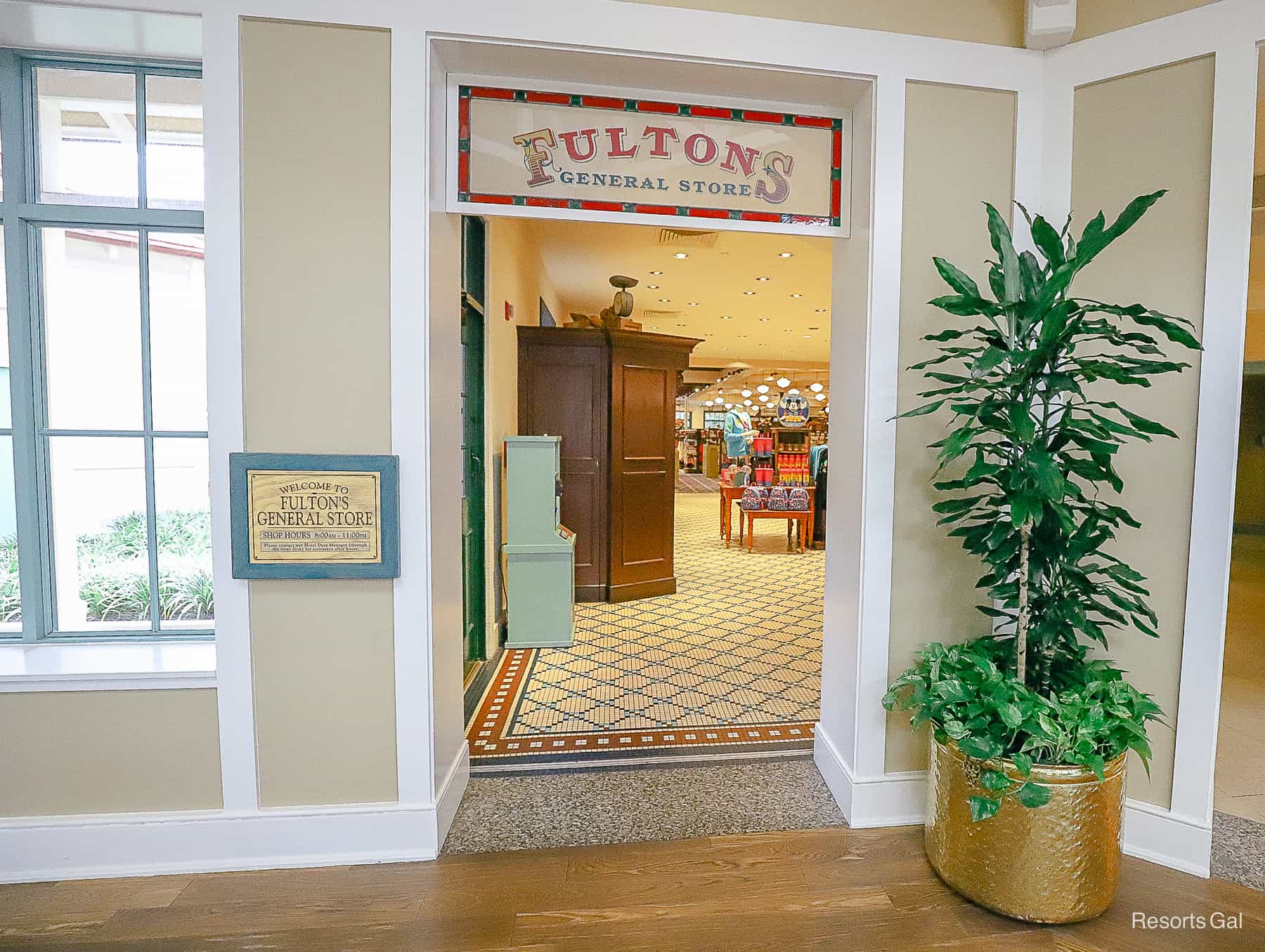 Fulton's Gift Shop with photos of the merchandise