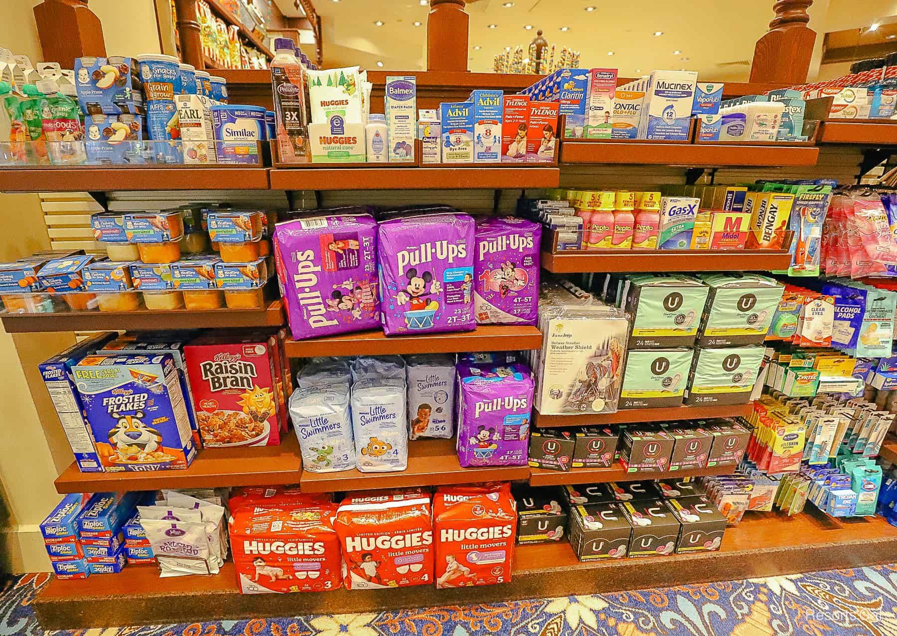 a display of personal and health items at Fulton's General Store 