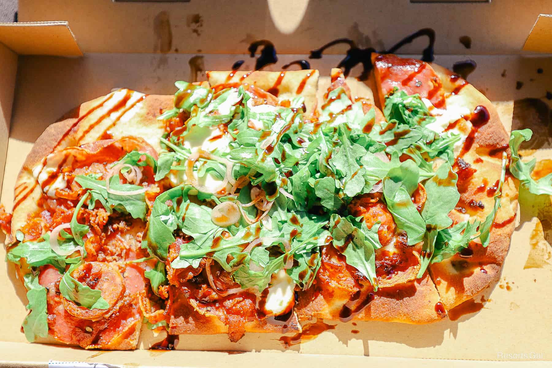 a charcuterie flatbread from Geyser Point Bar and Grill 