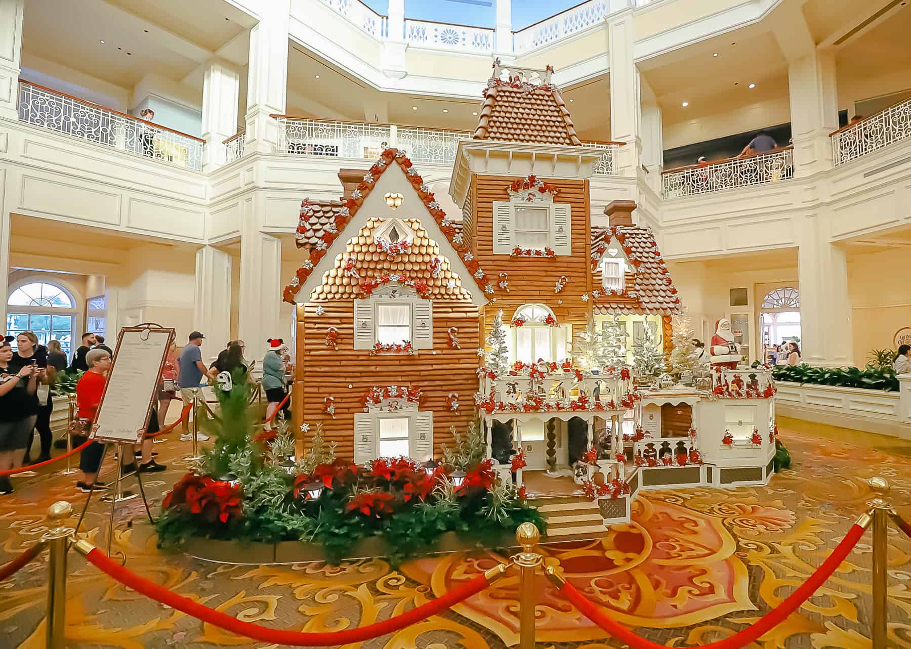 Overall view of the Grand Floridian's Gingerbread House. 