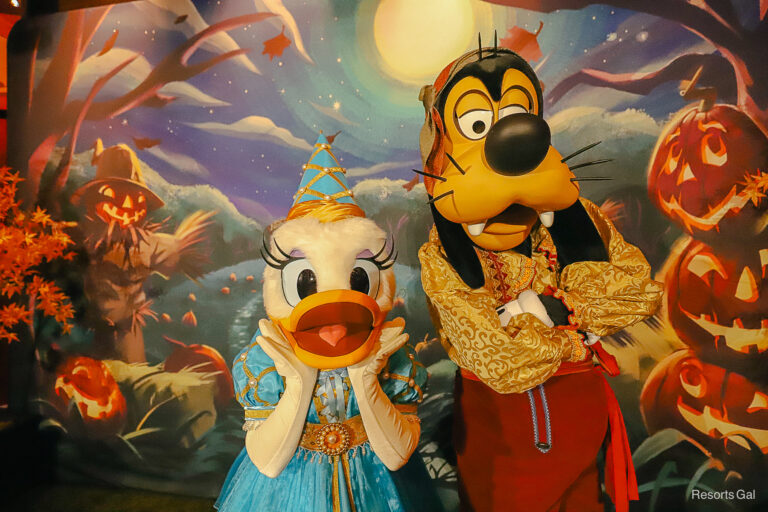 Meet Daisy Duck and Goofy at Storybook Circus During Mickey’s Halloween Party