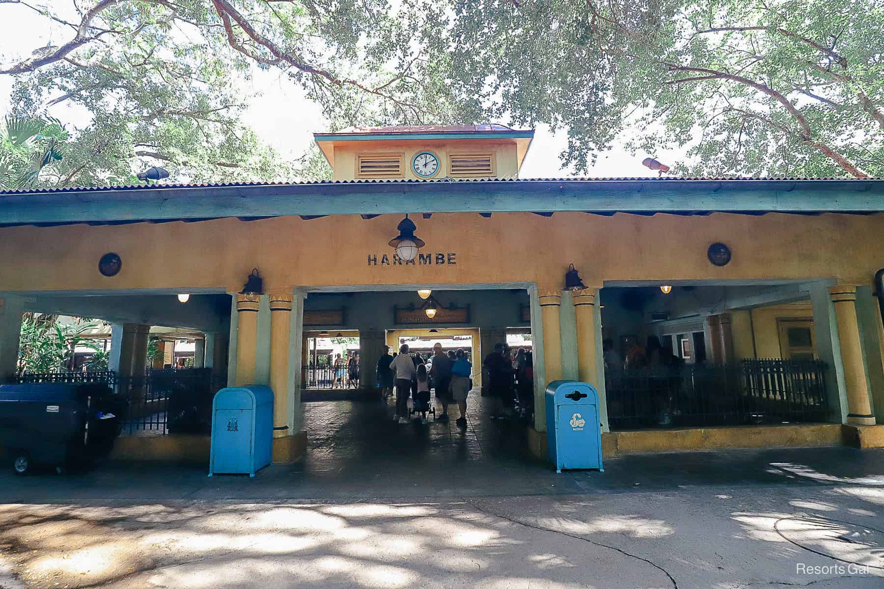 the Harambe Train Station at Disney's Animal Kingdom
