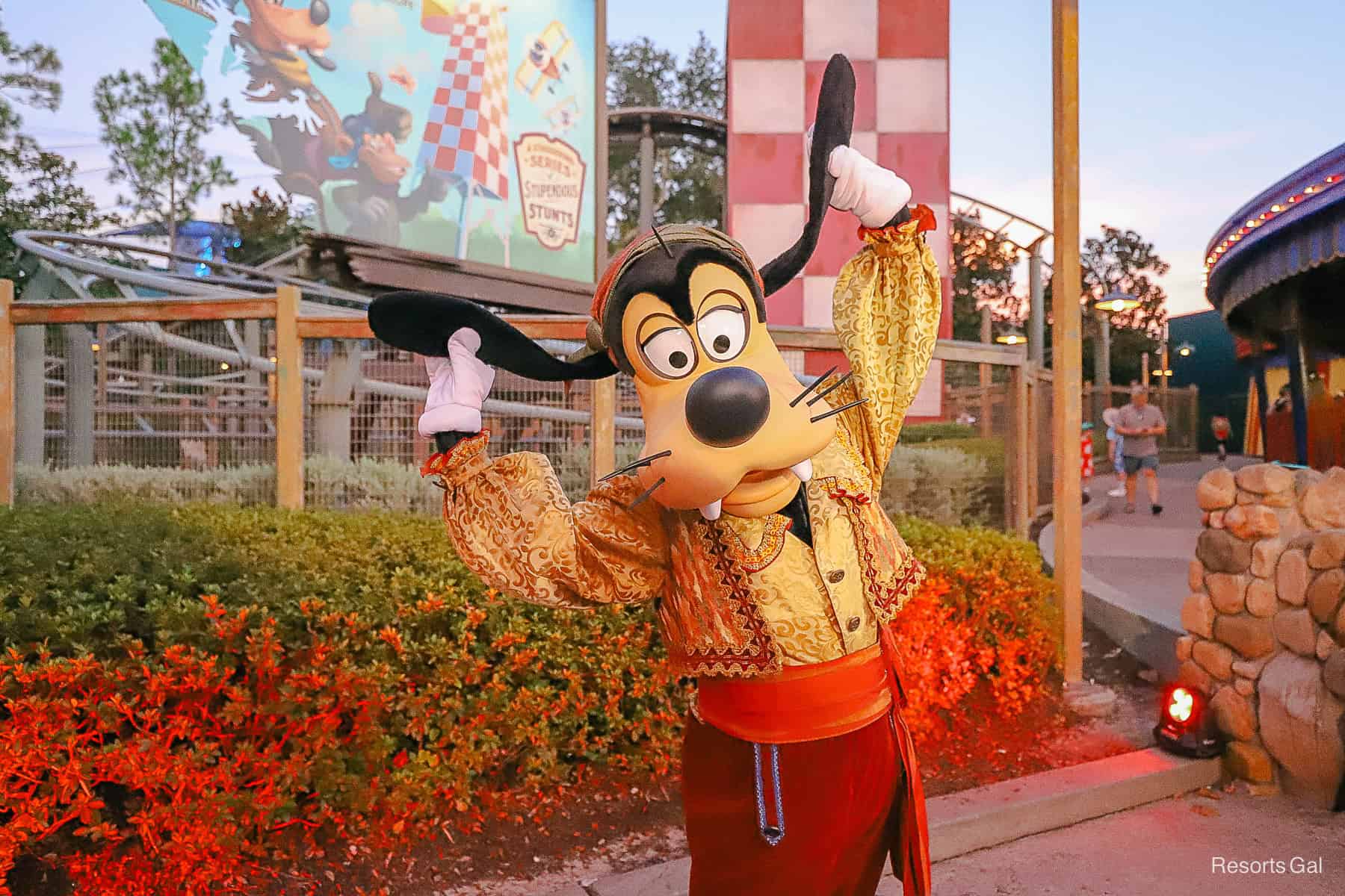 Goofy in a pirate costume at Mickey's Not So Scary Halloween Party
